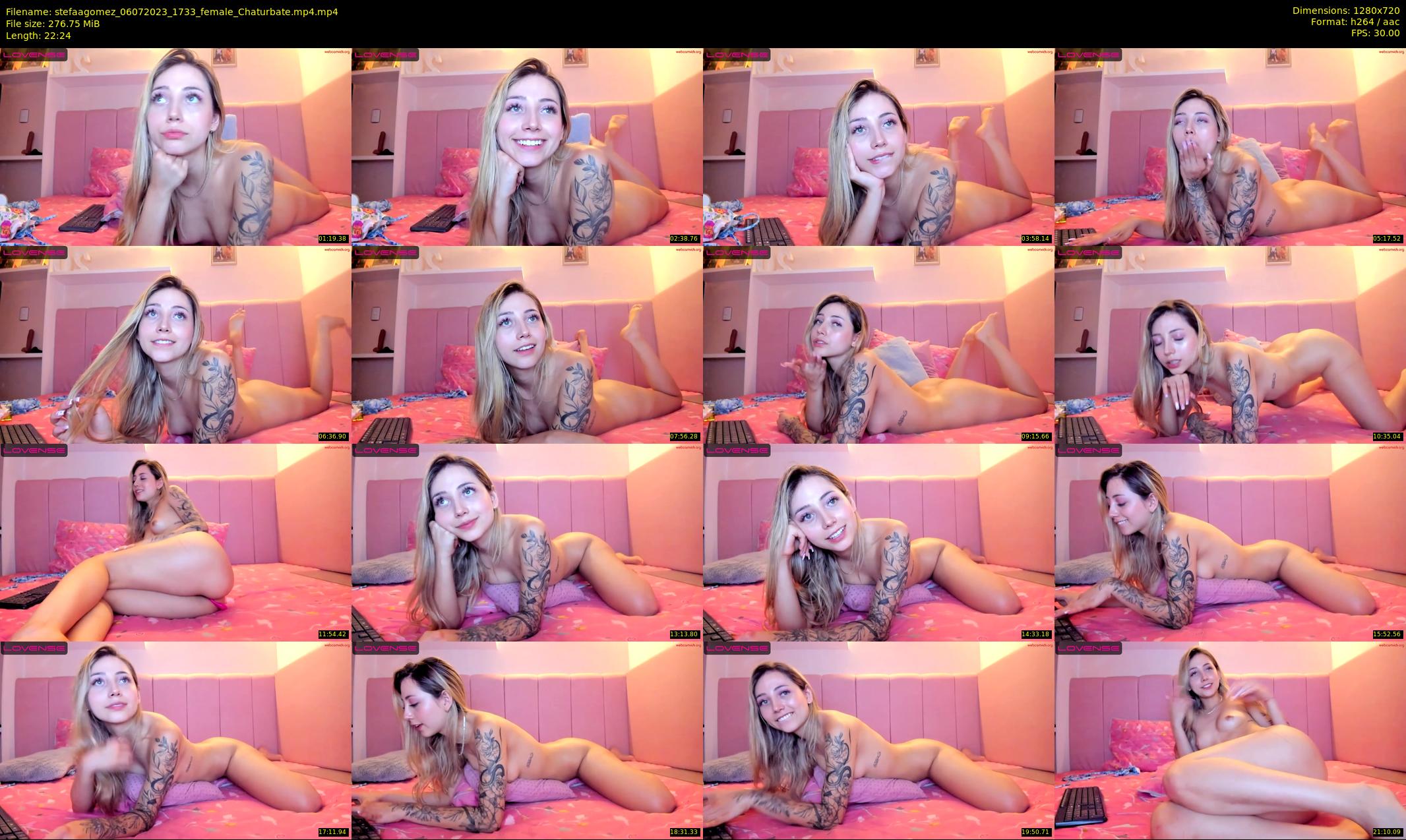stefaagomez — 23 minute Chaturbate female cam show recording, 720p, Jul 6, 2023
