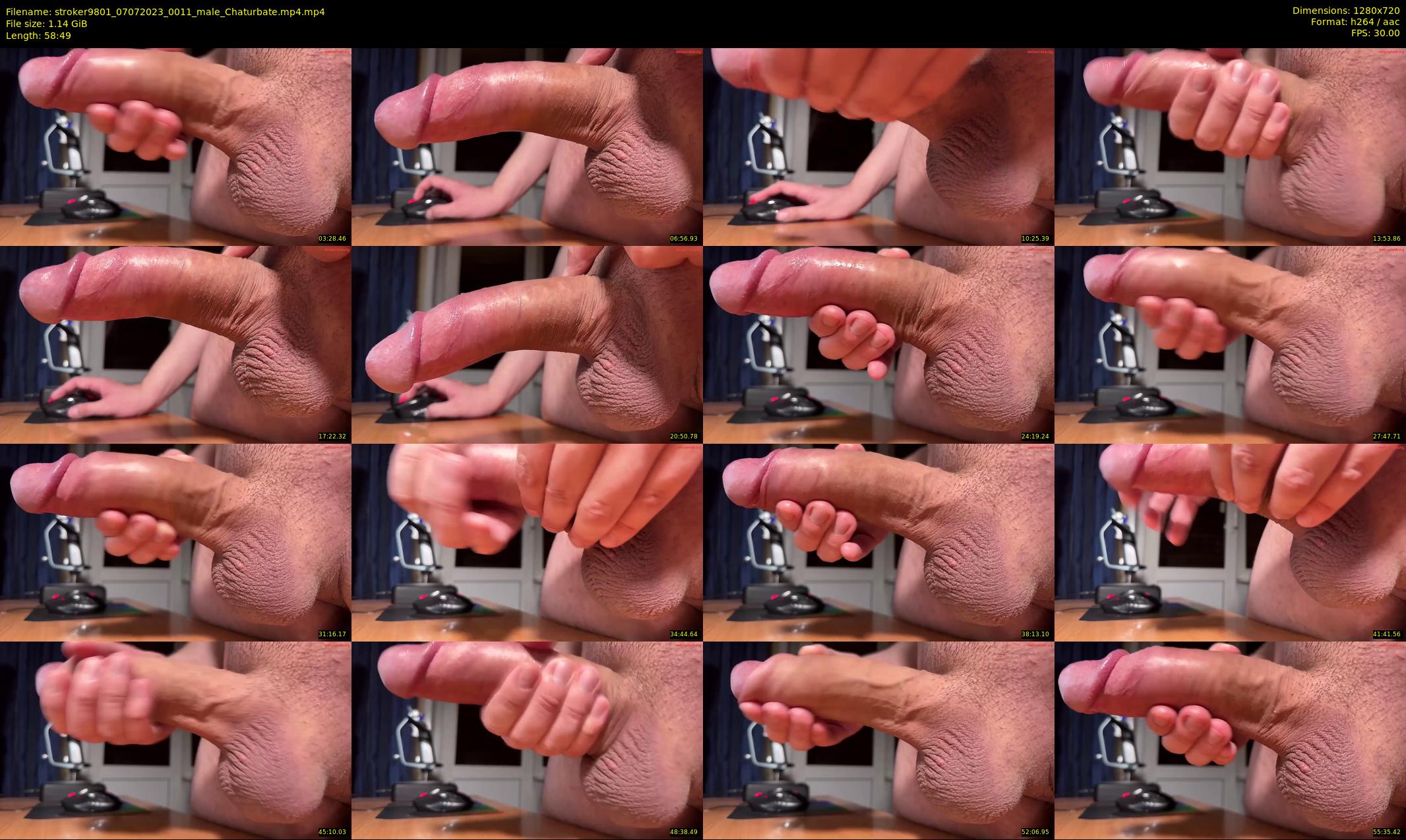 stroker9801 — 59 minute Chaturbate male cam show recording, 720p, Jul 7, 2023