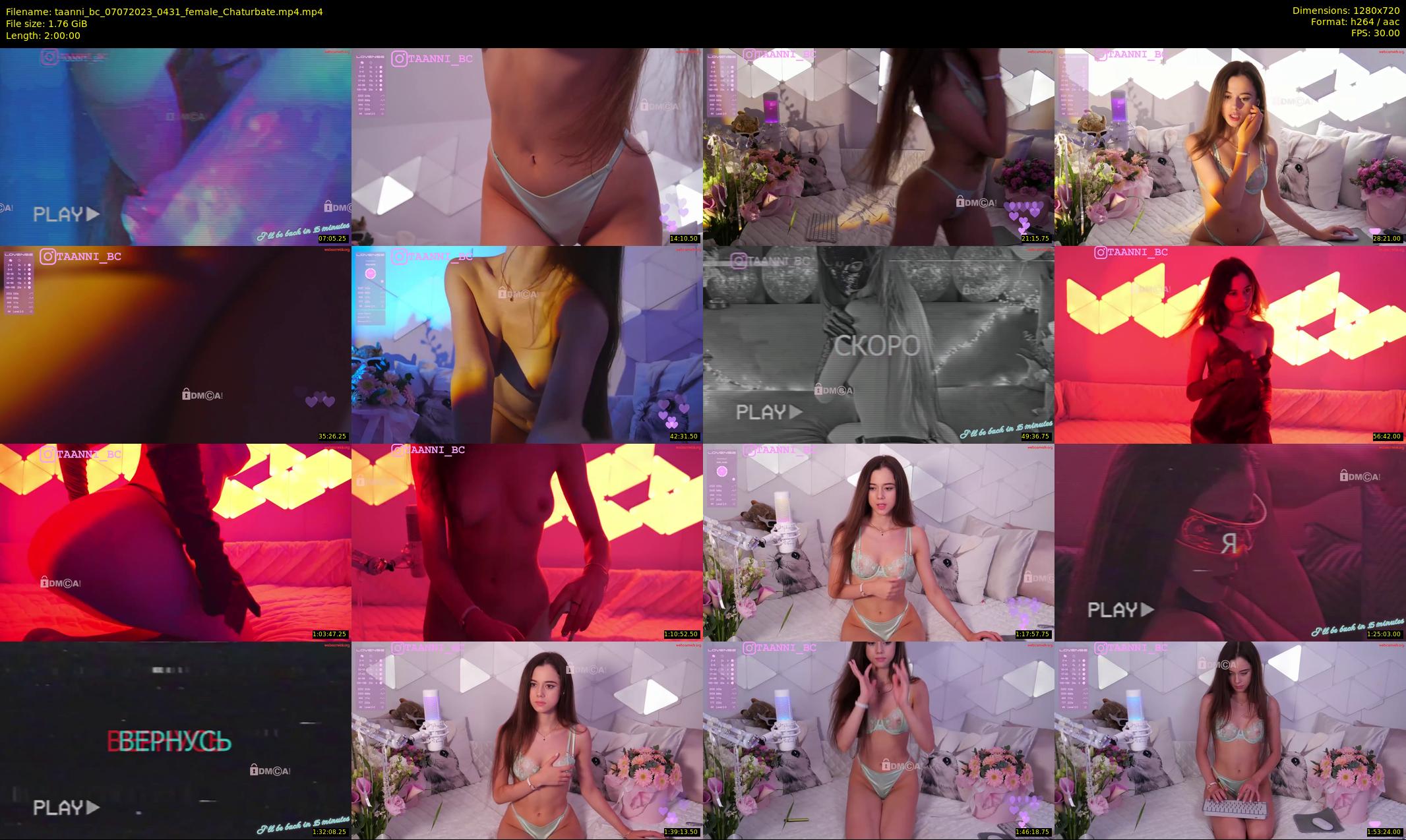 taanni_bc — 120 minute Chaturbate female cam show recording, 720p, Jul 7, 2023