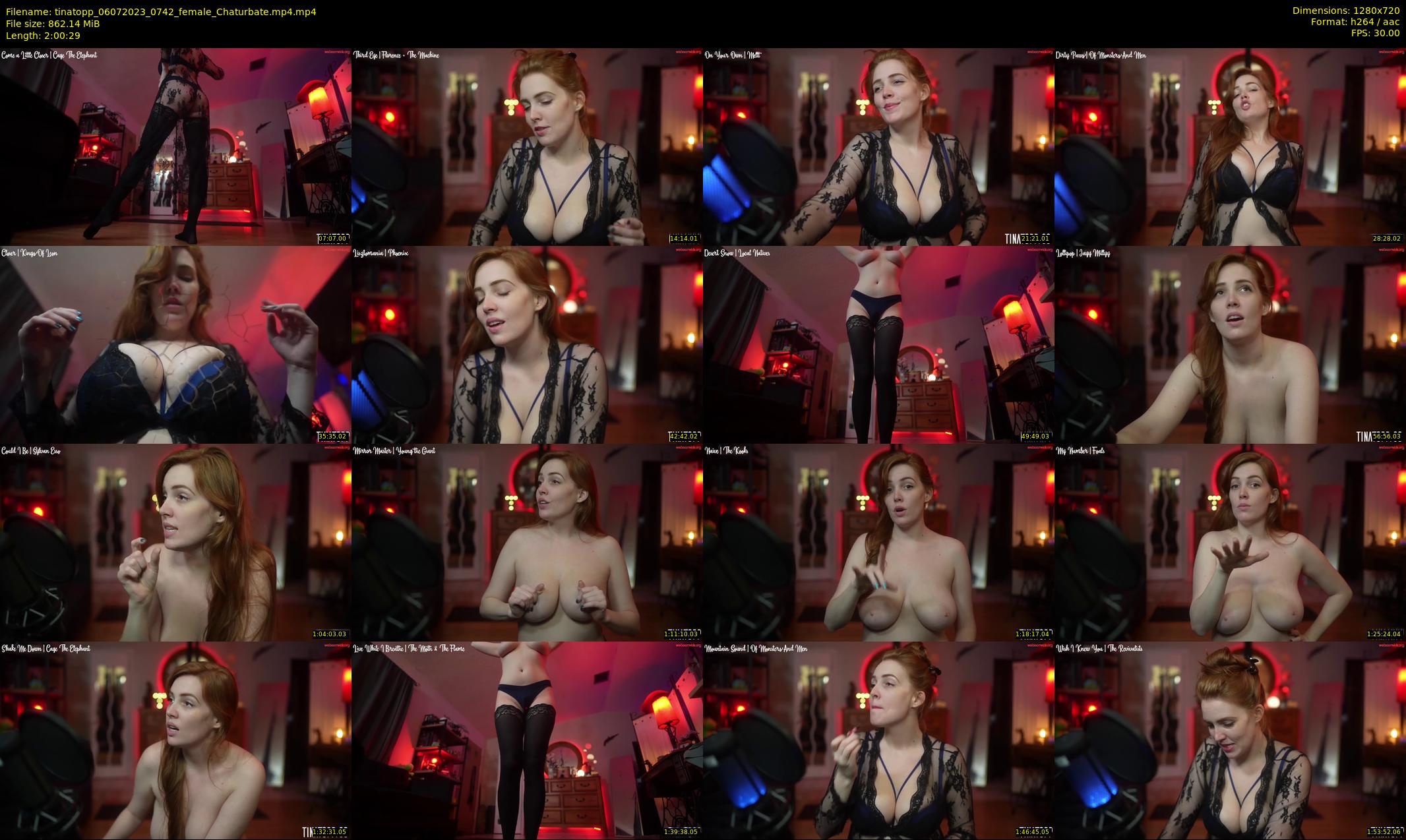 tinatopp — 121 minute Chaturbate female cam show recording, 720p, Jul 6, 2023