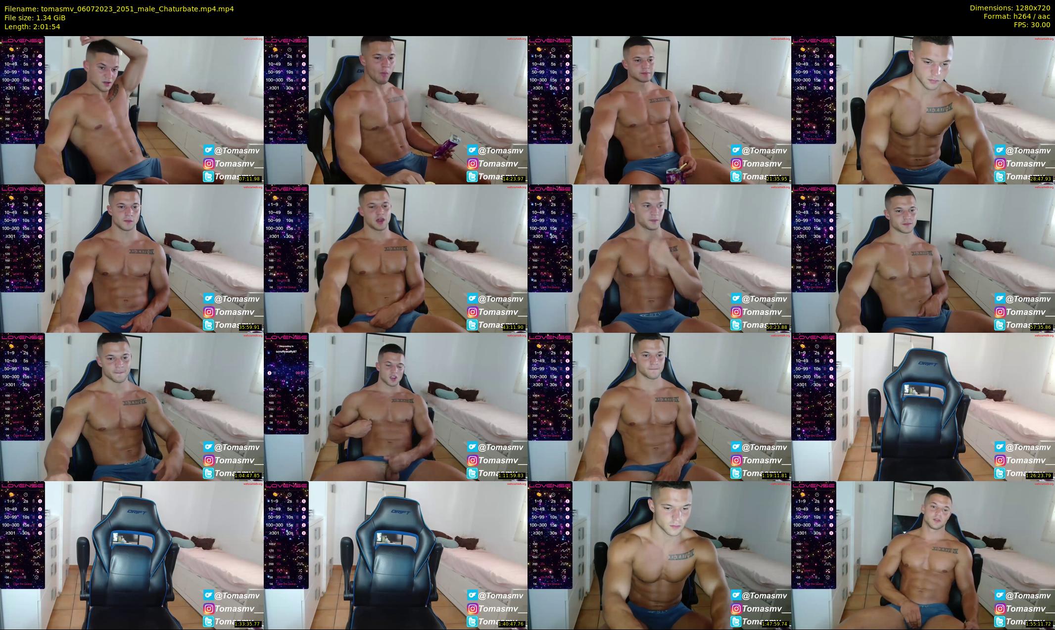 tomasmv — 122 minute Chaturbate male cam show recording, 720p, Jul 6, 2023