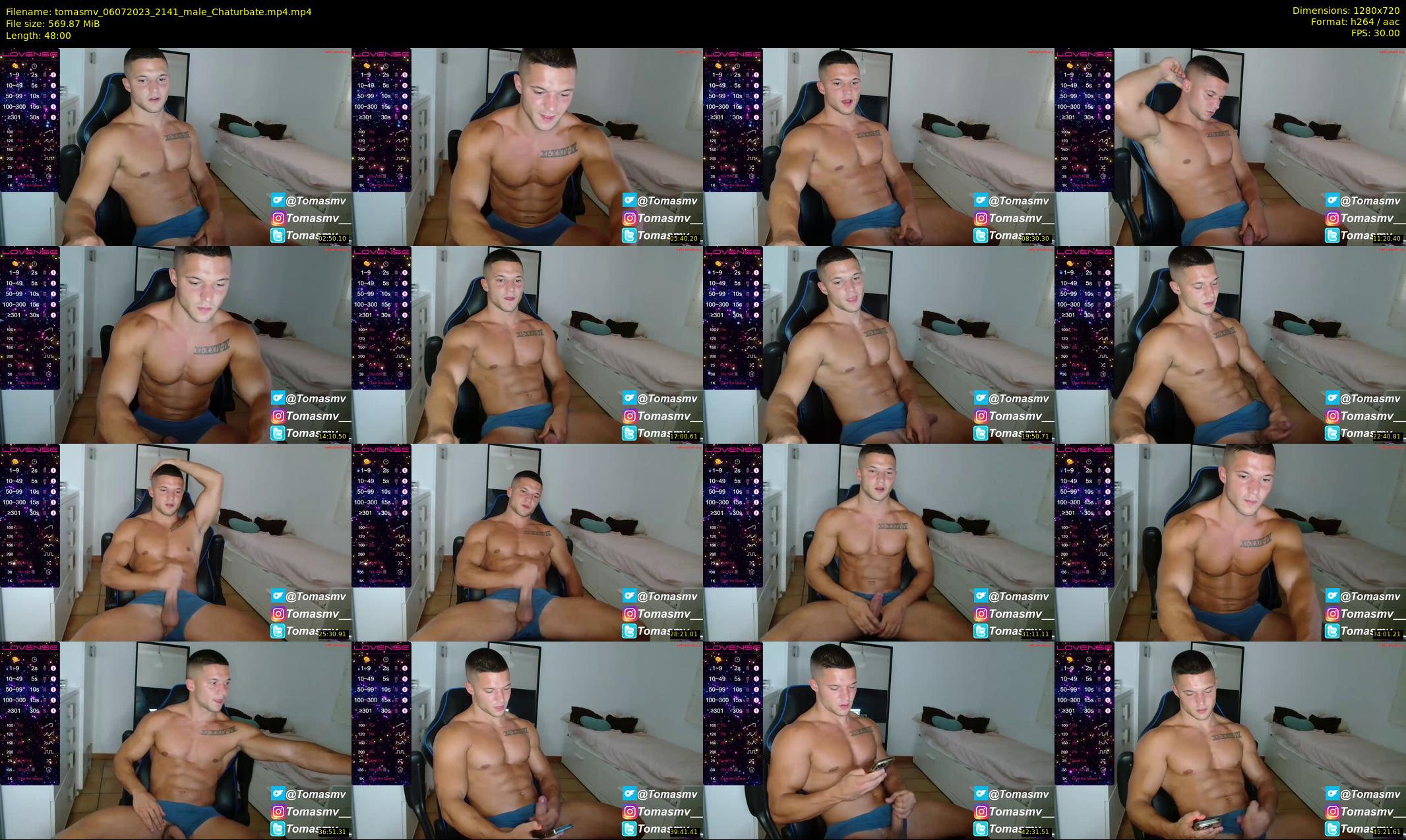 tomasmv — 48 minute Chaturbate male cam show recording, 720p, Jul 6, 2023