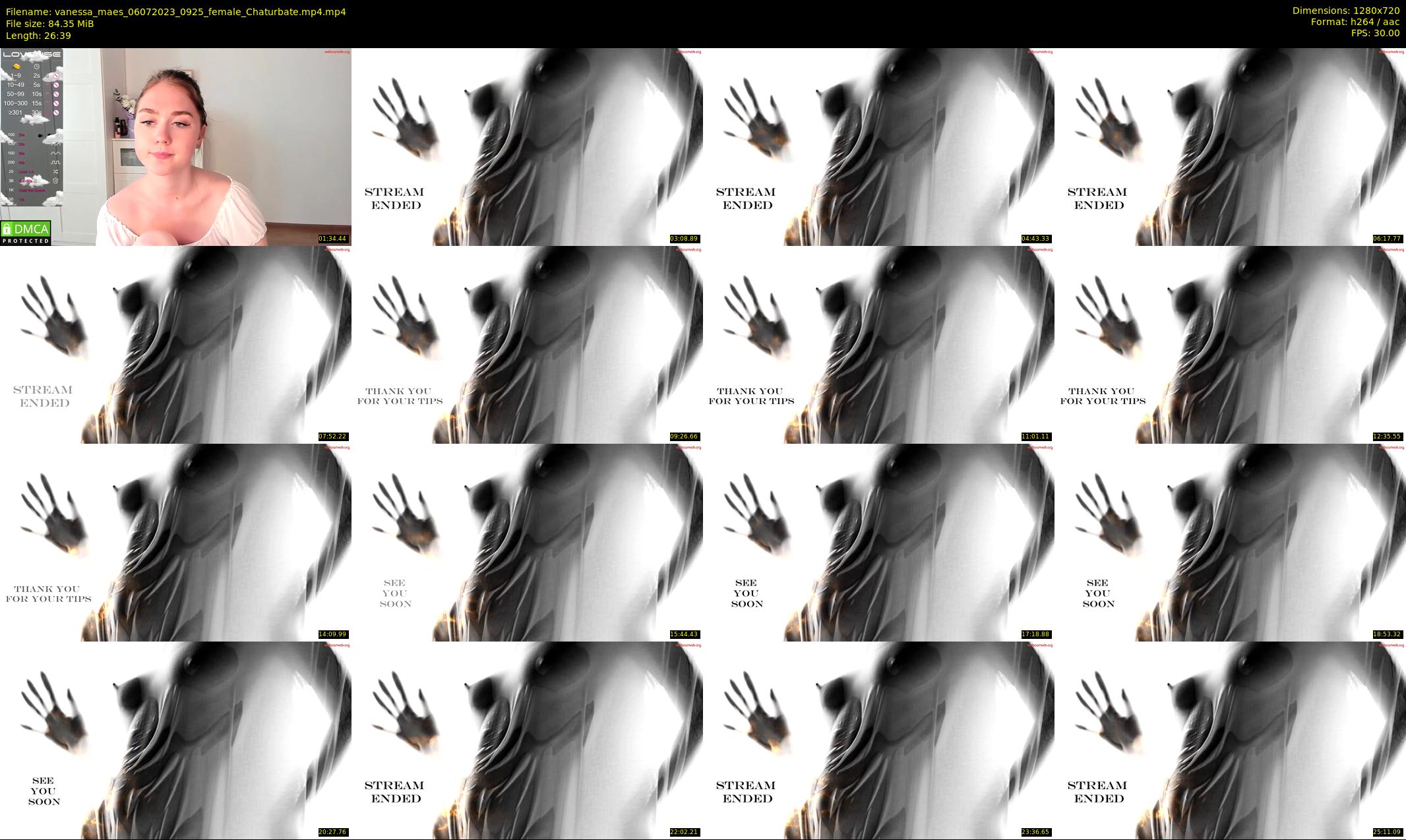 vanessa_maes — 27 minute Chaturbate female cam show recording, 720p, Jul 6, 2023