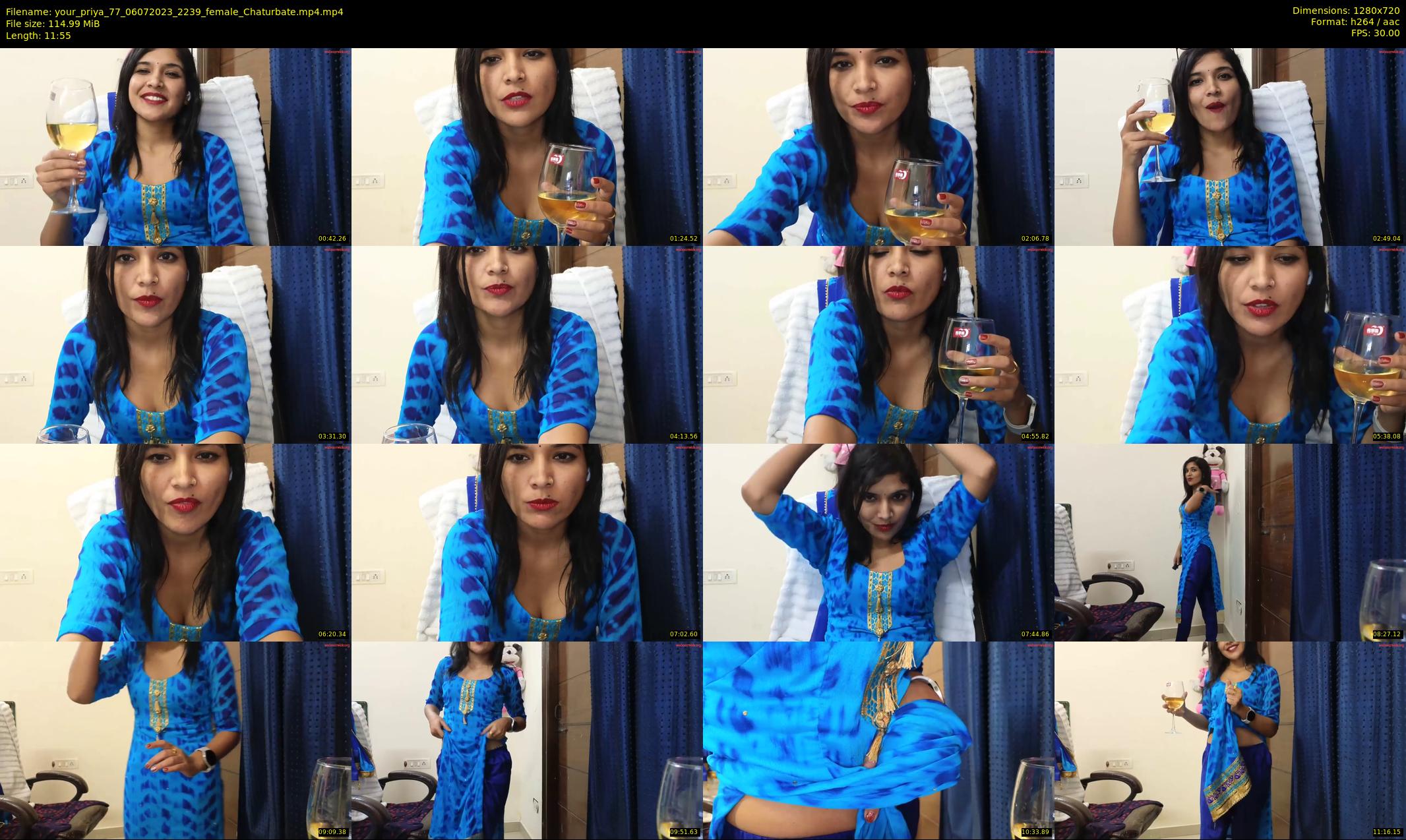 your_priya_77 — 12 minute Chaturbate female cam show recording, 720p, Jul 6, 2023