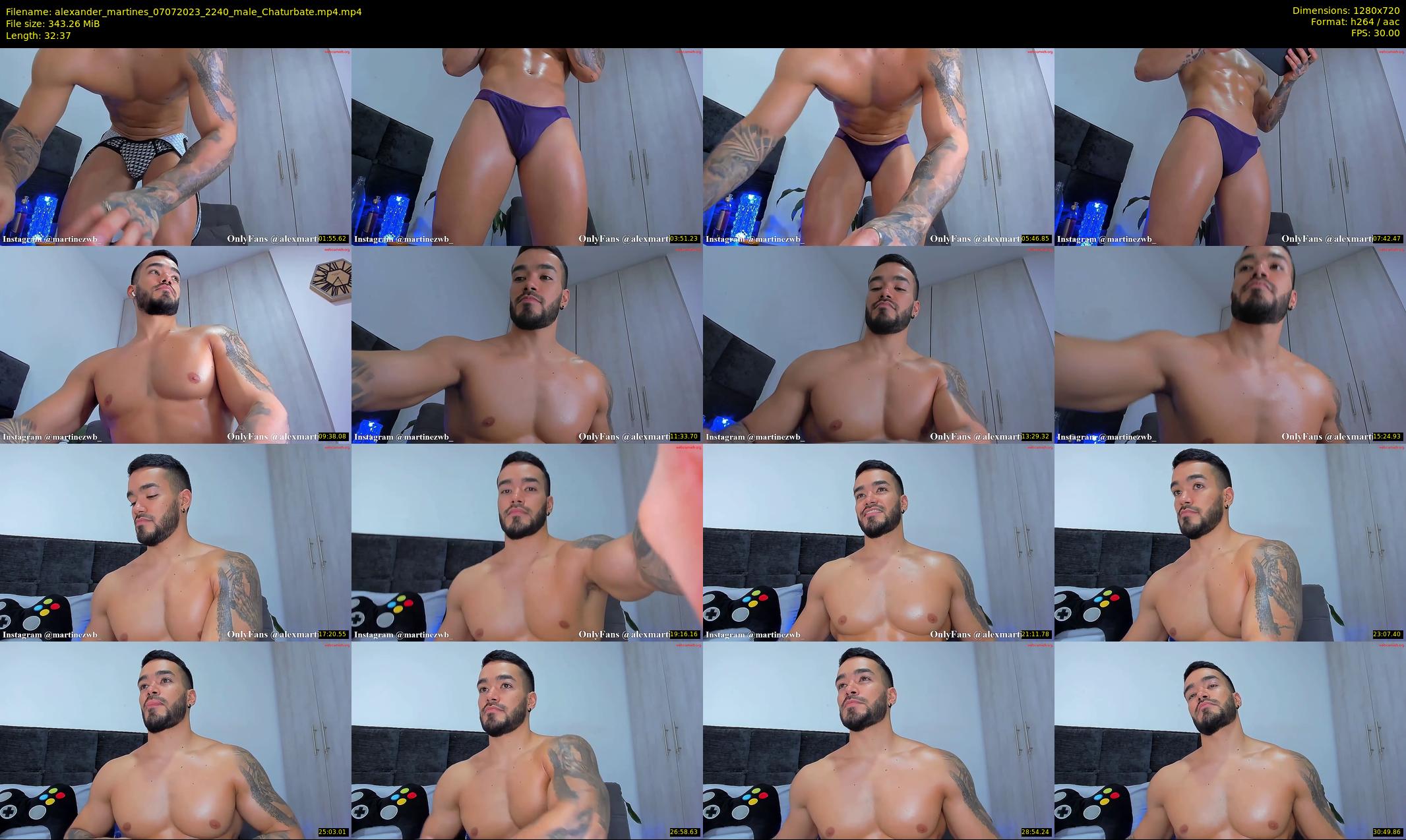 alexander_martines — 33 minute Chaturbate male cam show recording, 720p, Jul 7, 2023