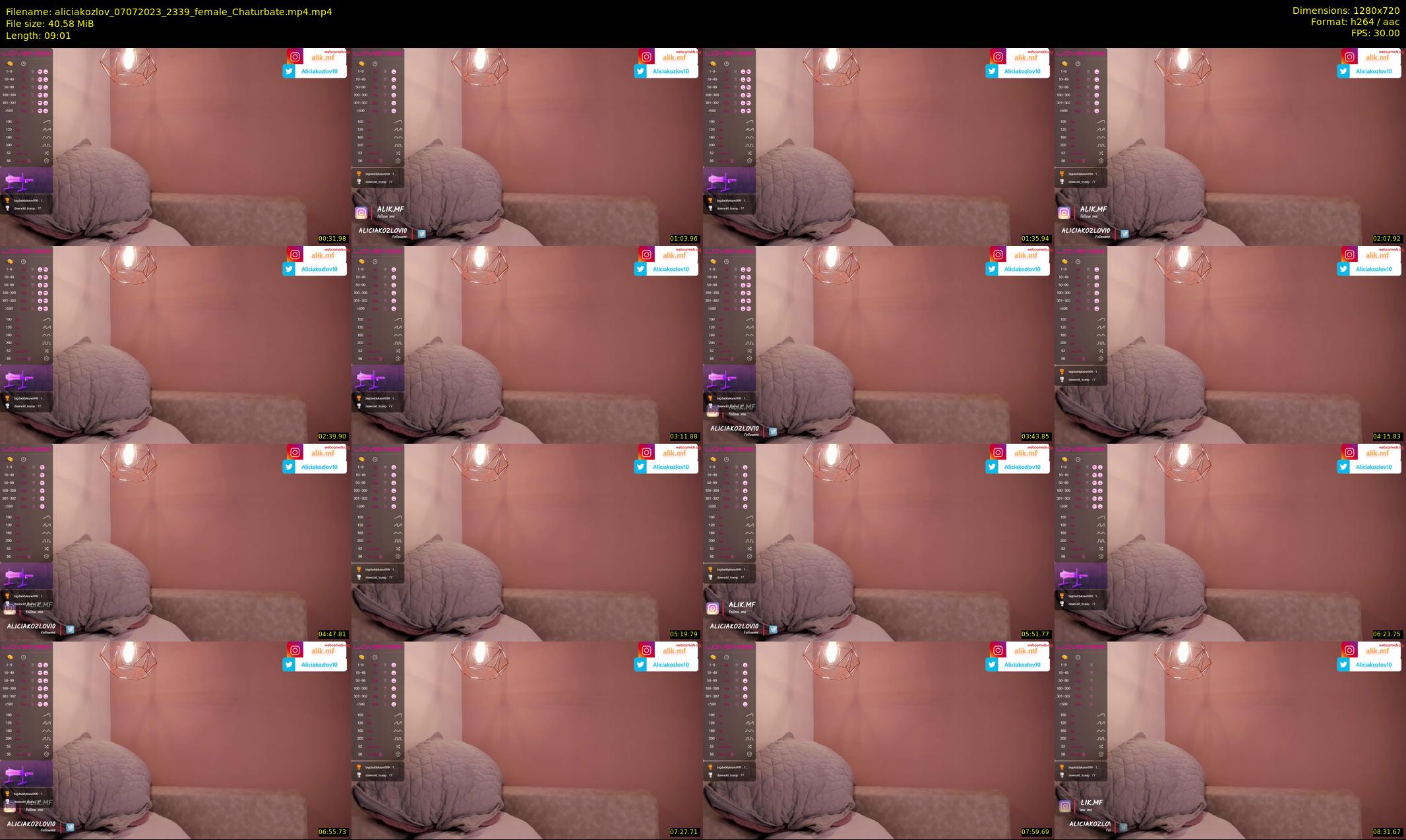 aliciakozlov — 10 minute Chaturbate female cam show recording, 720p, Jul 7, 2023