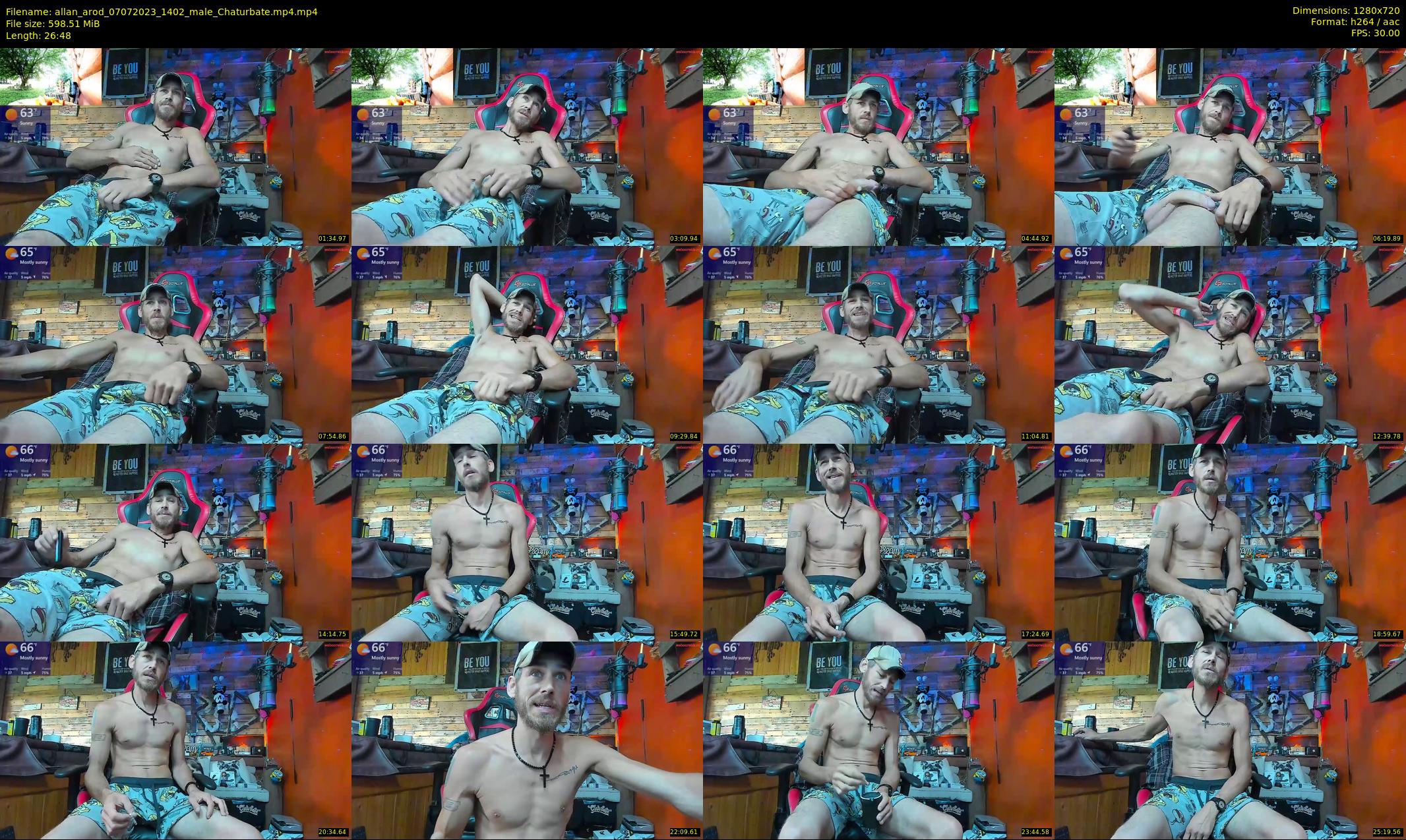 allan_arod — 27 minute Chaturbate male cam show recording, 720p, Jul 7, 2023