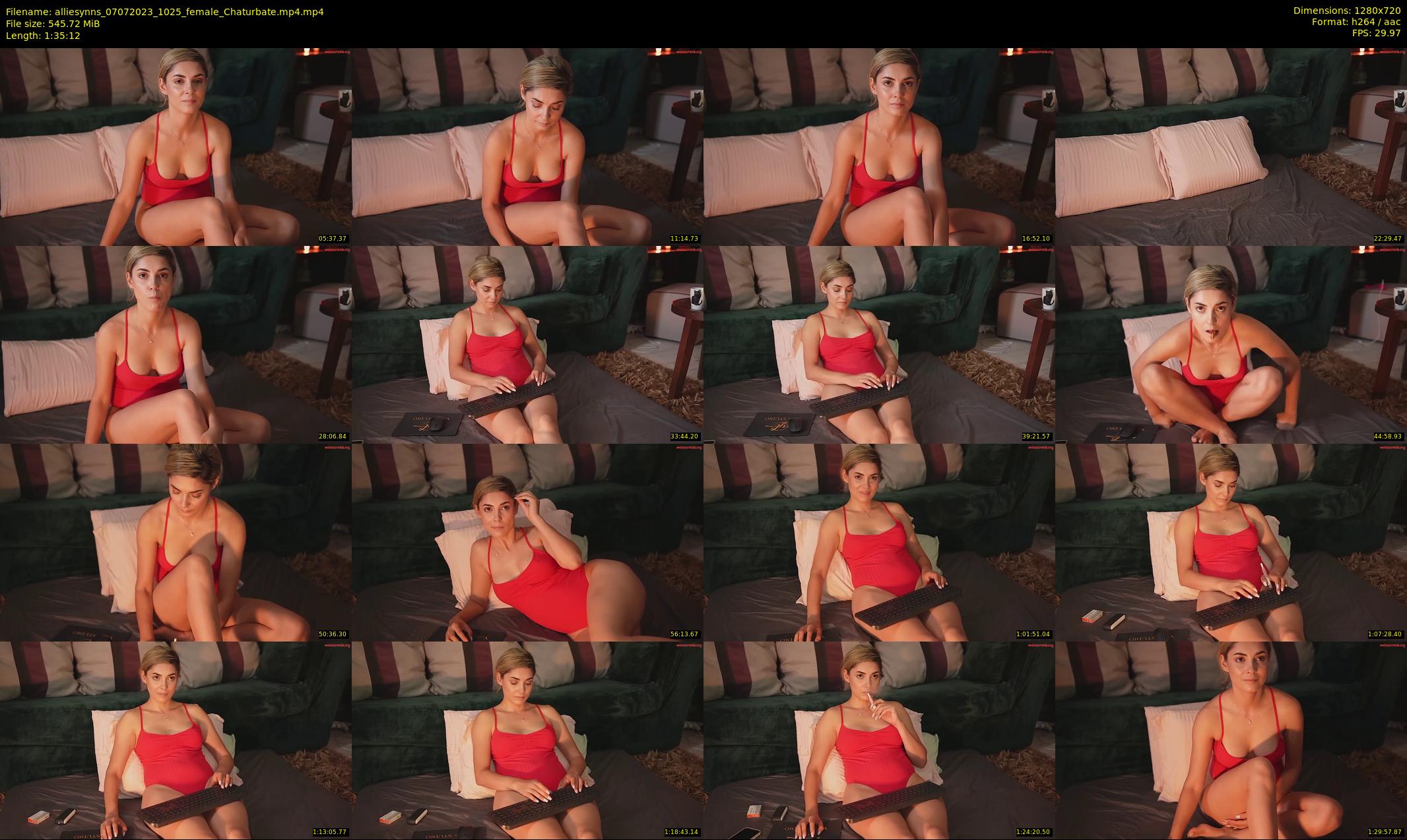 alliesynns — 96 minute Chaturbate female cam show recording, 720p, Jul 7, 2023