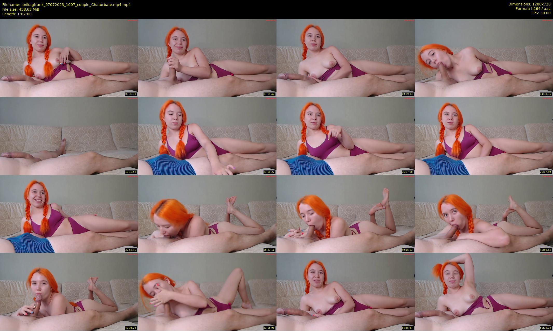anikagfrank — 62 minute Chaturbate couple cam show recording, 720p, Jul 7, 2023