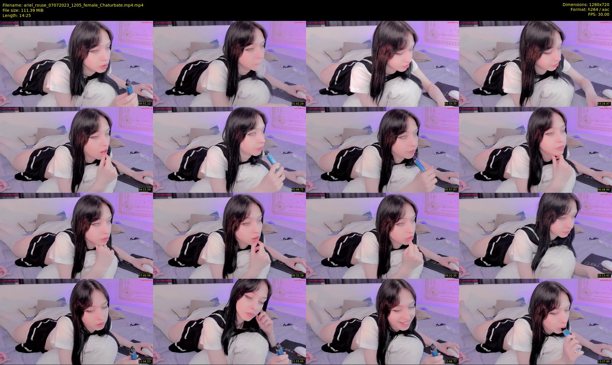 ariel_rouse — 15 minute Chaturbate female cam show recording, 720p, Jul 7, 2023