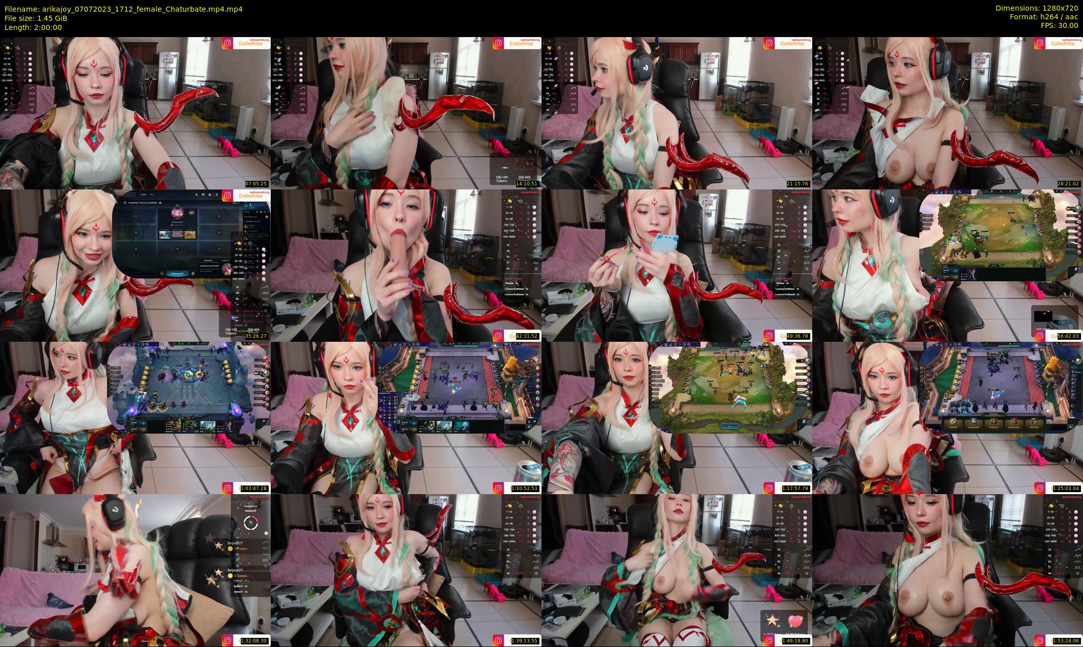 arikajoy — 120 minute Chaturbate female cam show recording, 720p, Jul 7, 2023