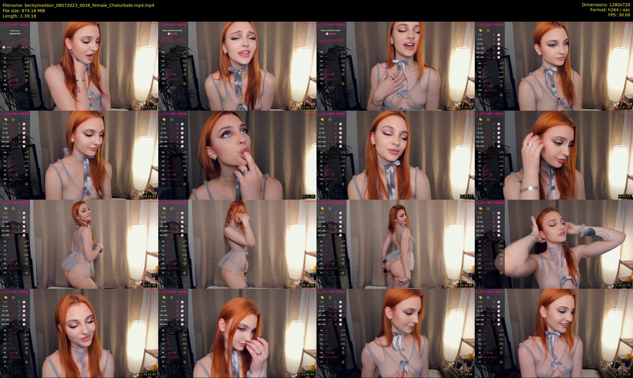 beckymadson — 100 minute Chaturbate female cam show recording, 720p, Jul 8, 2023
