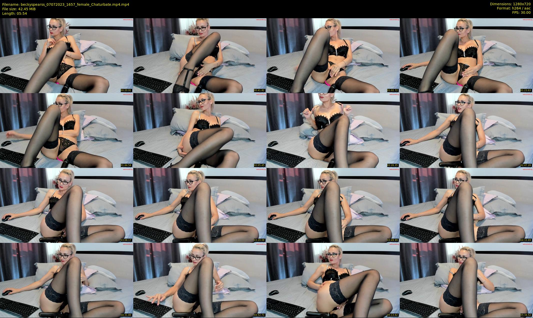 beckyspearss — 6 minute Chaturbate female cam show recording, 720p, Jul 7, 2023