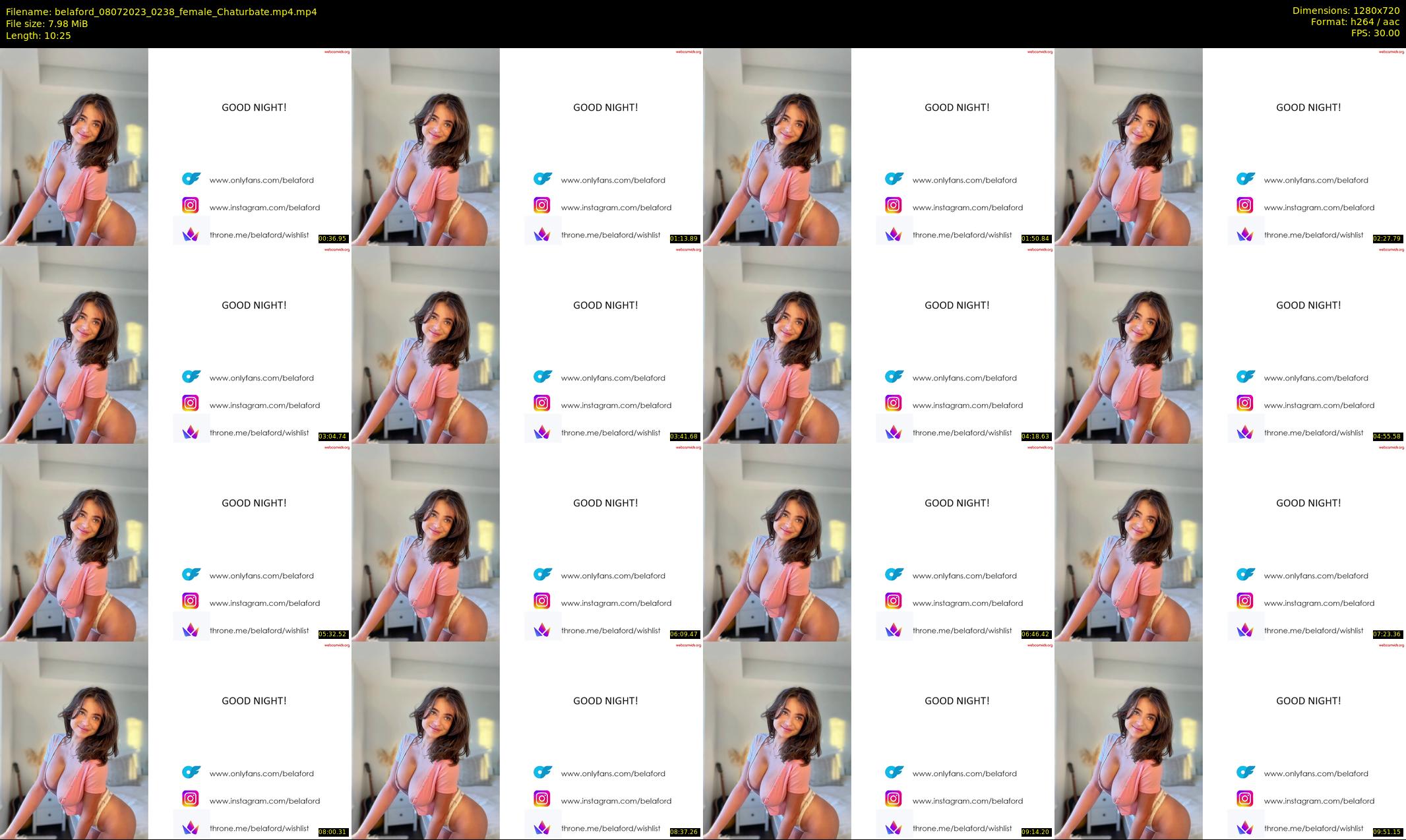 belaford — 11 minute Chaturbate female cam show recording, 720p, Jul 8, 2023