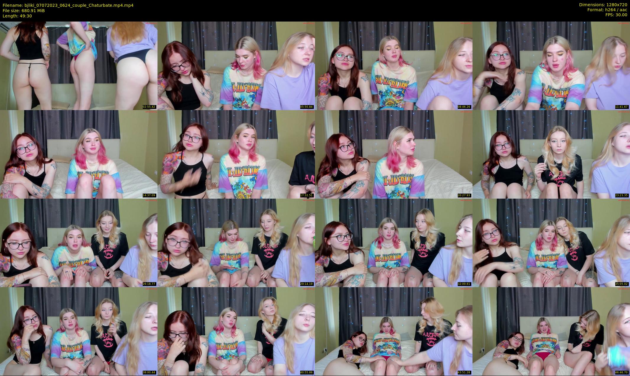bjliki — 50 minute Chaturbate couple cam show recording, 720p, Jul 7, 2023