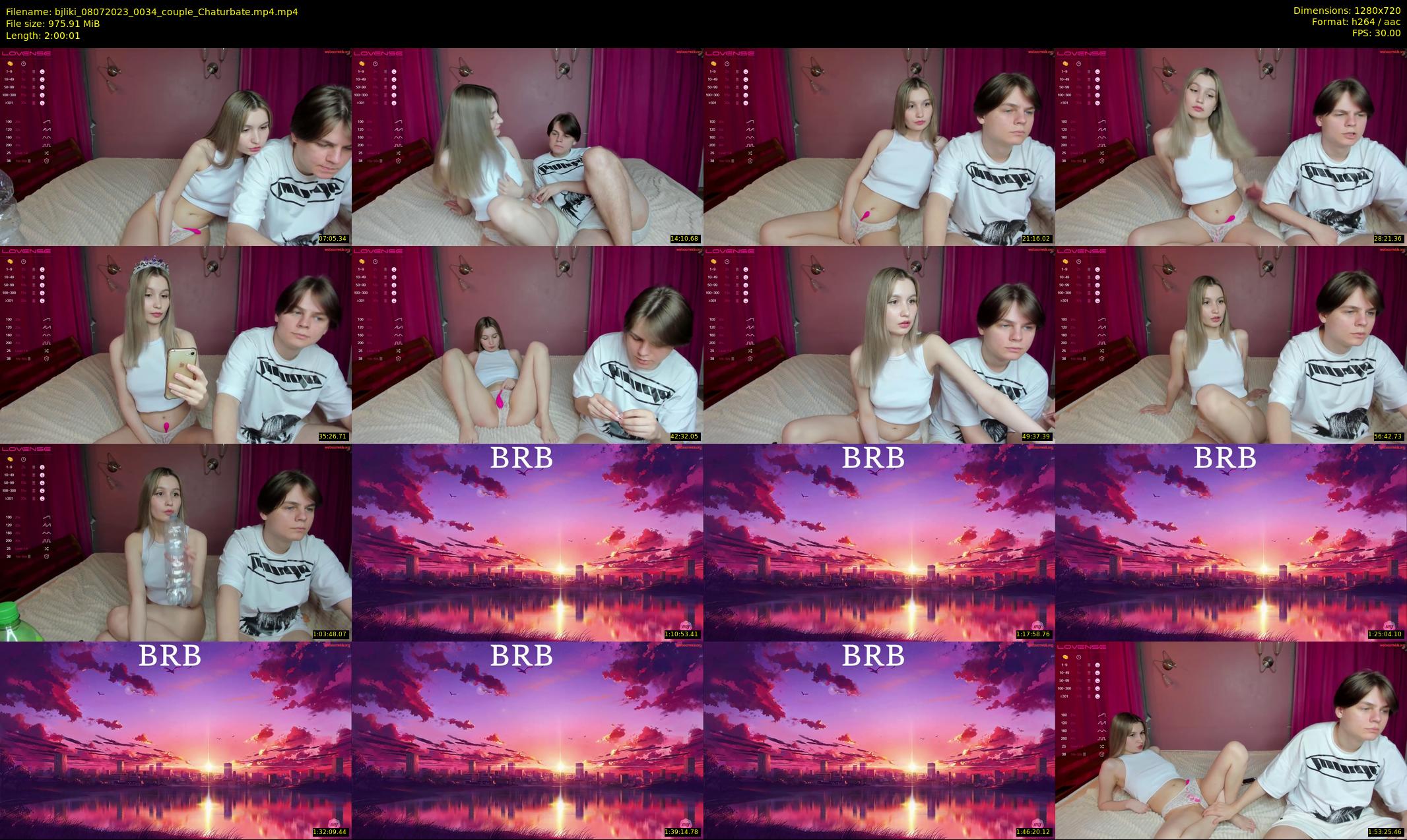 bjliki — 121 minute Chaturbate couple cam show recording, 720p, Jul 8, 2023