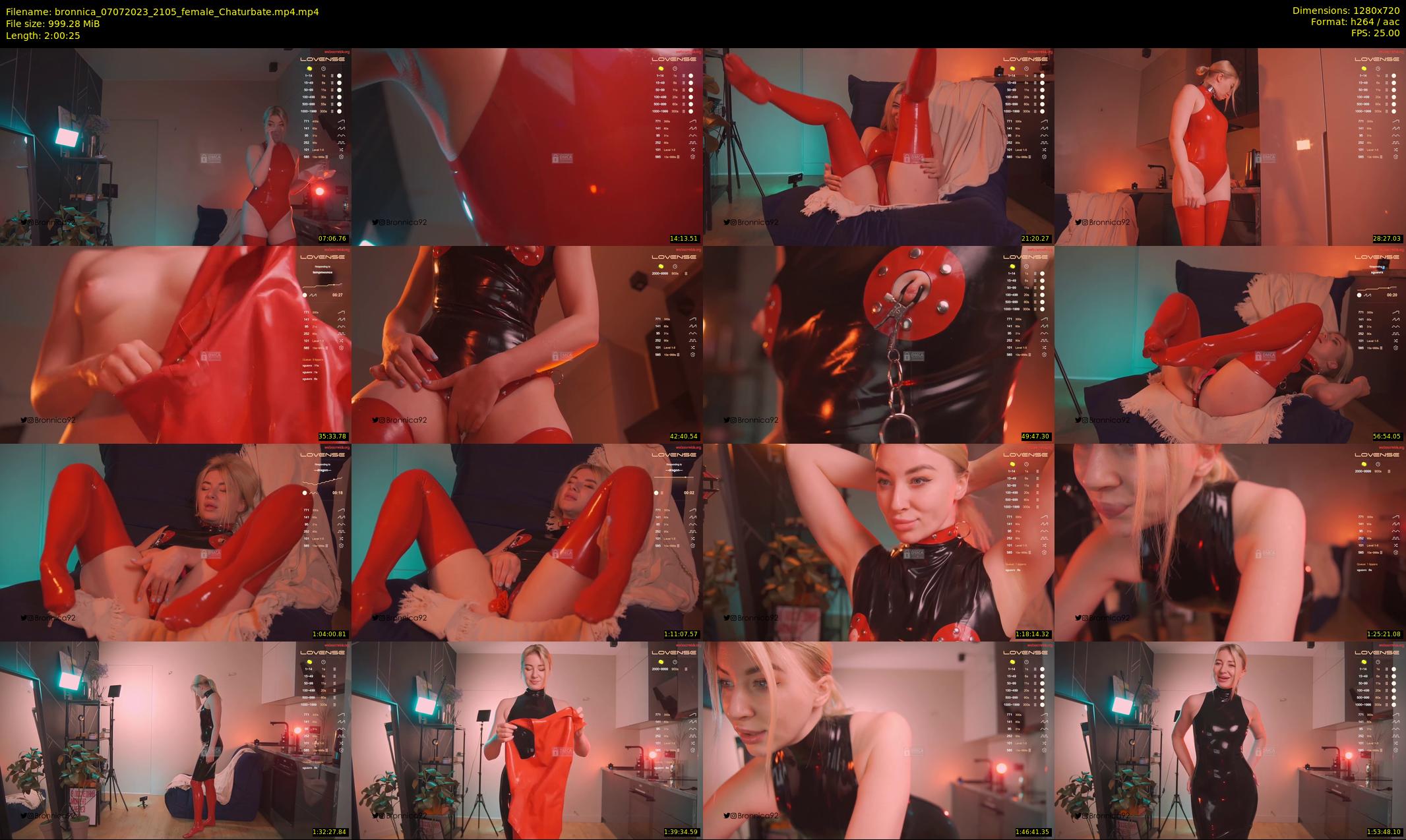 bronnica — 121 minute Chaturbate female cam show recording, 720p, Jul 7, 2023
