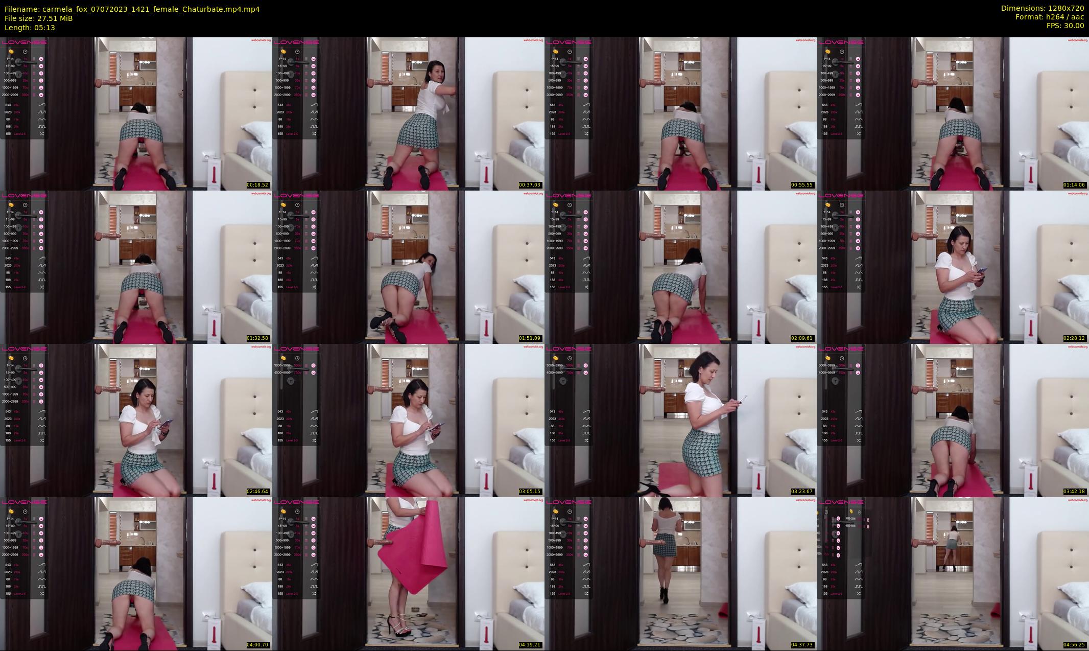 carmela_fox — 6 minute Chaturbate female cam show recording, 720p, Jul 7, 2023