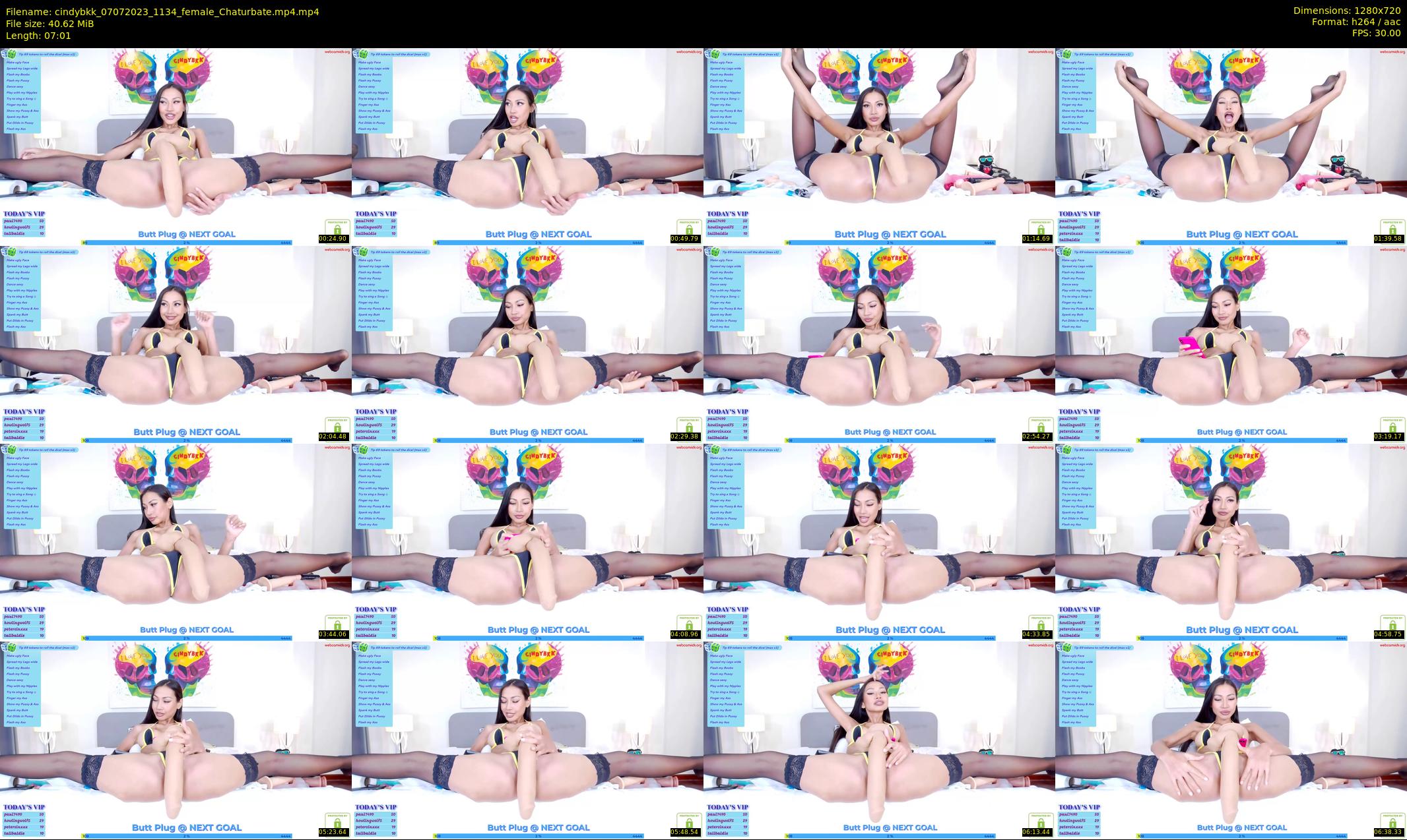 cindybkk — 8 minute Chaturbate female cam show recording, 720p, Jul 7, 2023