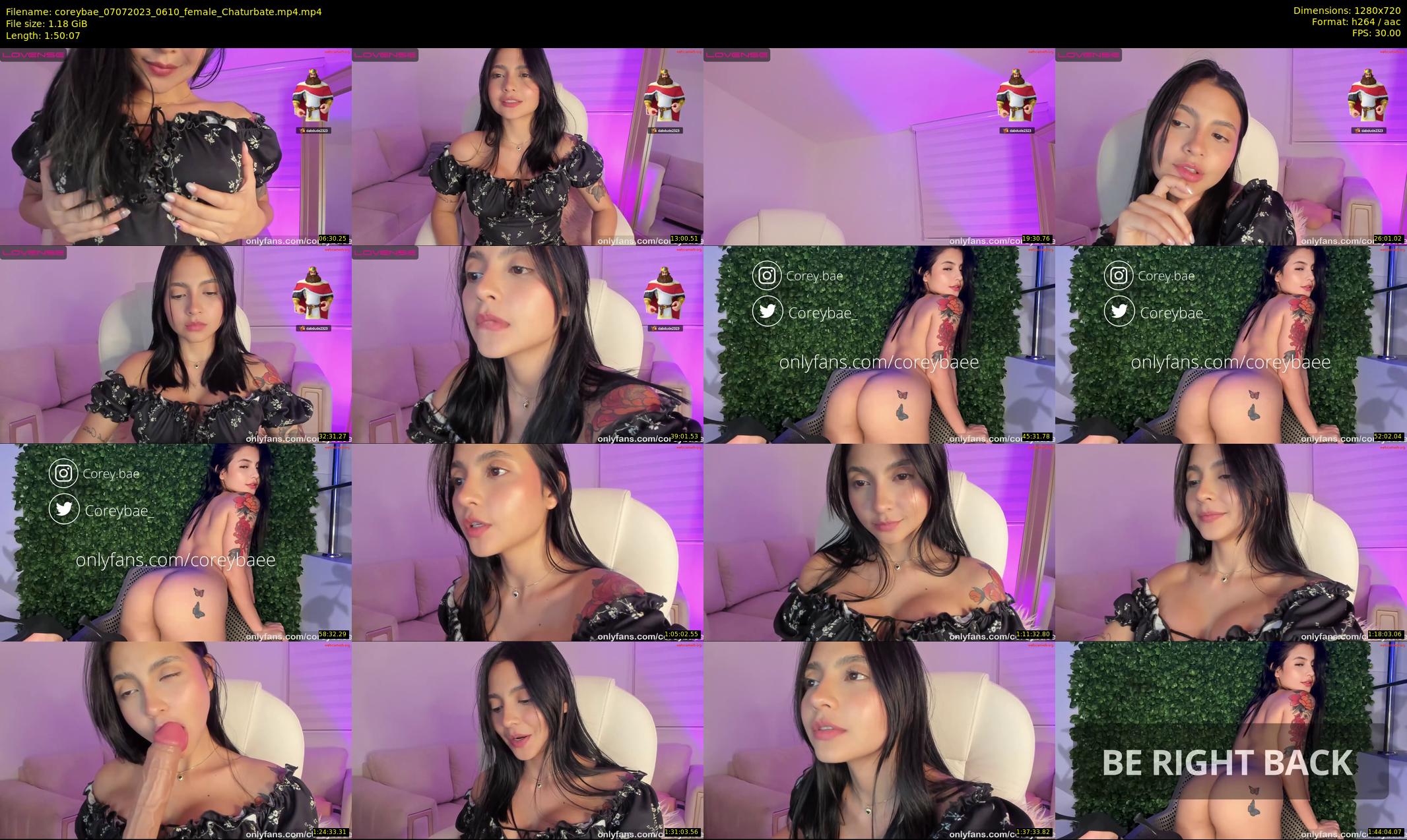 coreybae — 111 minute Chaturbate female cam show recording, 720p, Jul 7, 2023