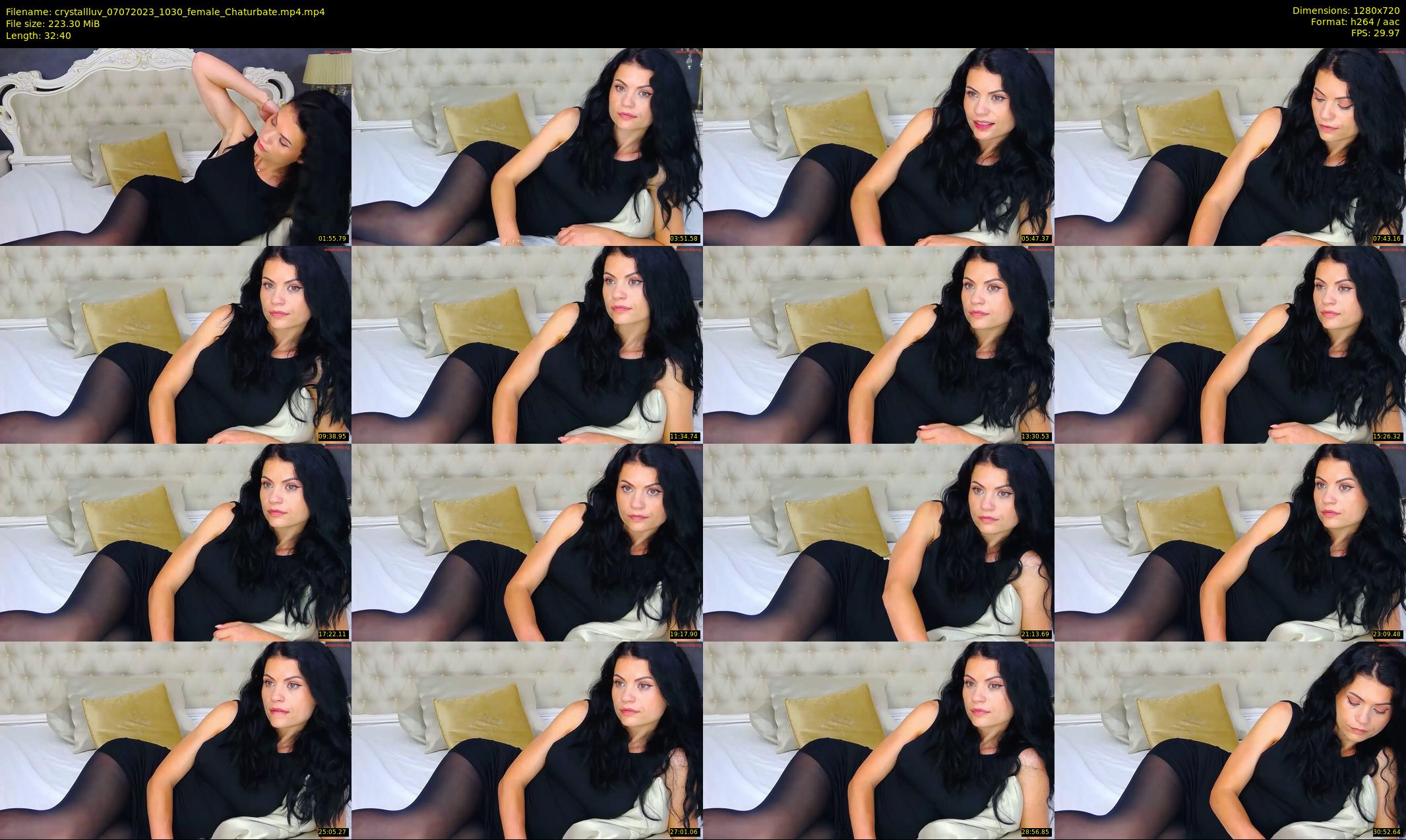 crystallluv — 33 minute Chaturbate female cam show recording, 720p, Jul 7, 2023