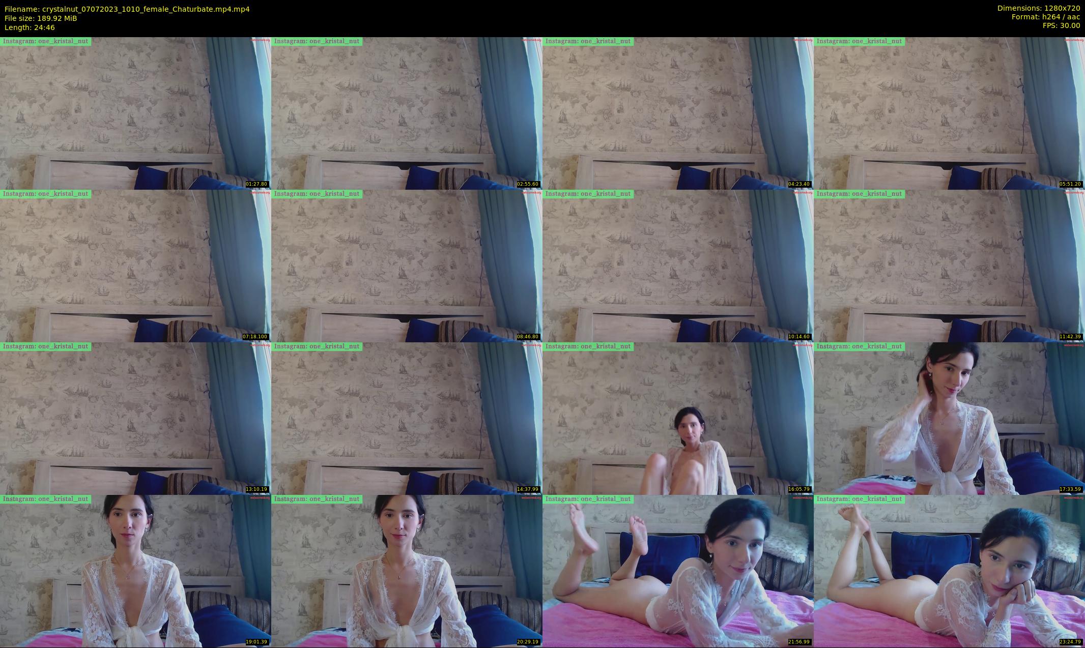 crystalnut — 25 minute Chaturbate female cam show recording, 720p, Jul 7, 2023