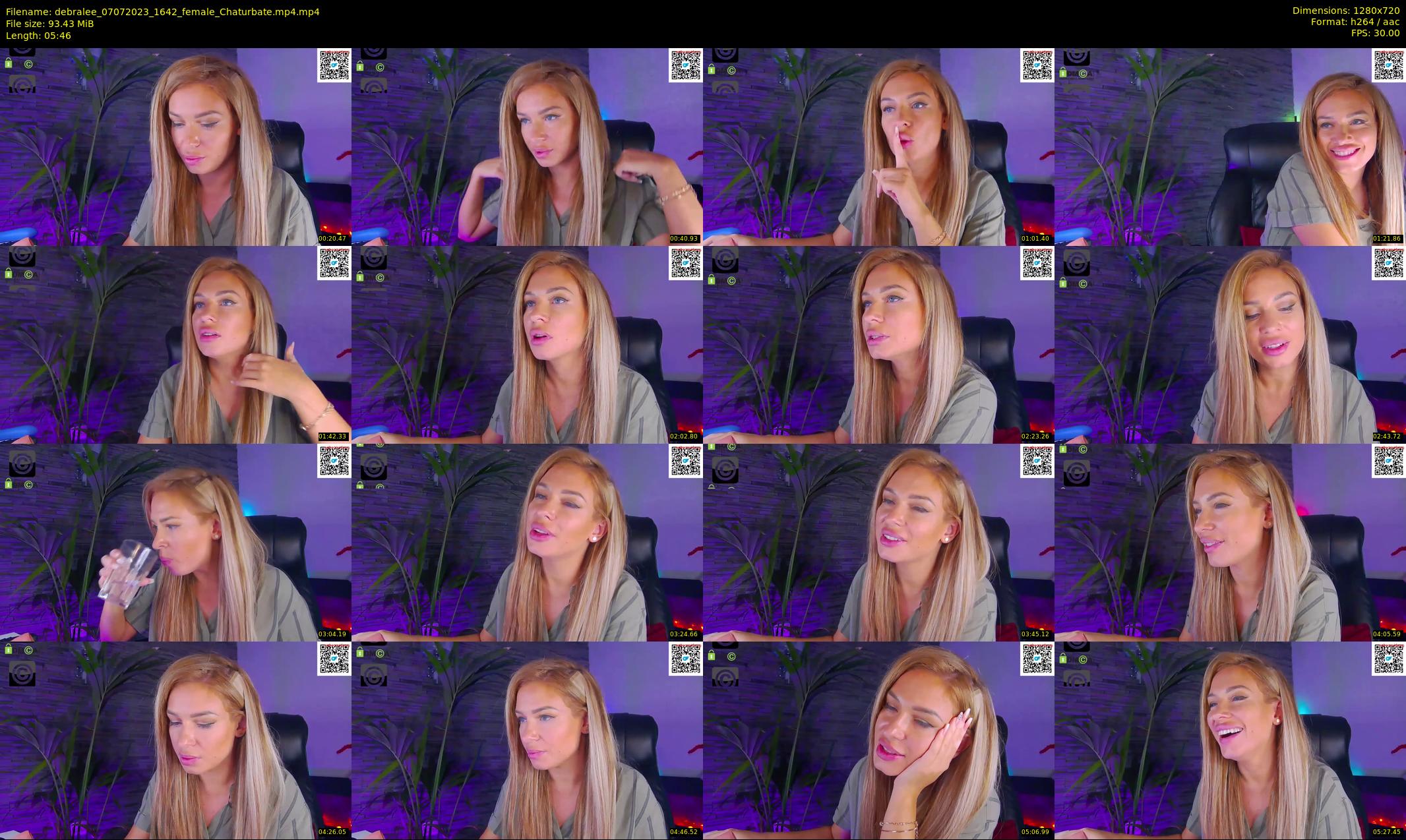 debralee — 6 minute Chaturbate female cam show recording, 720p, Jul 7, 2023