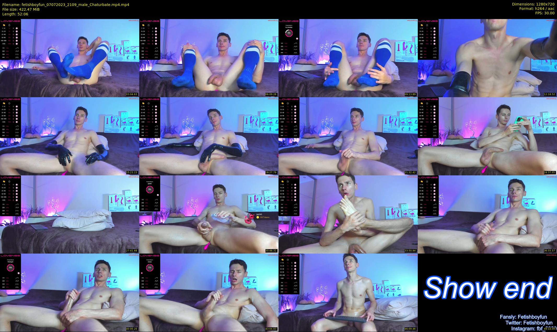 fetishboyfun — 53 minute Chaturbate male cam show recording, 720p, Jul 7, 2023