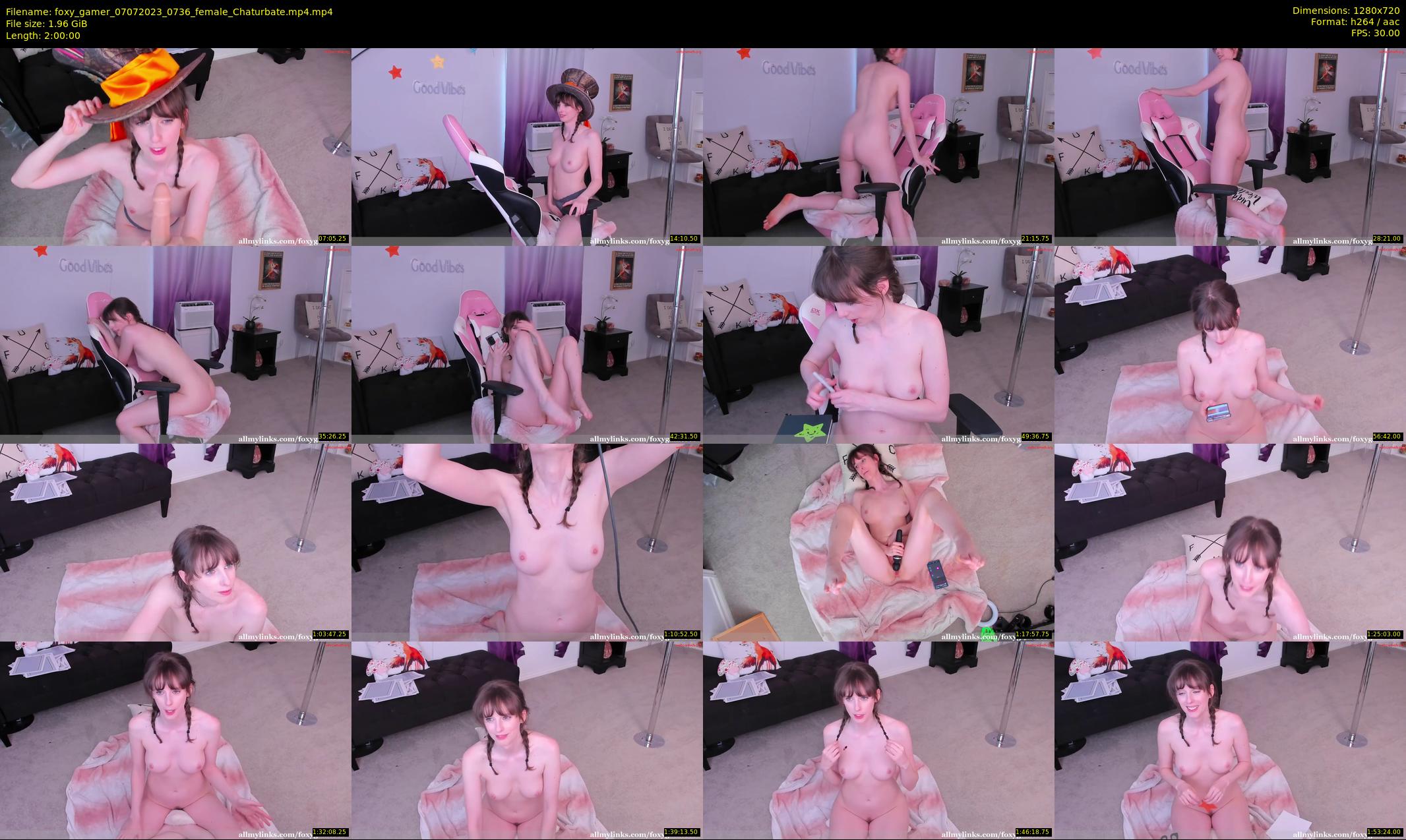 foxy_gamer — 120 minute Chaturbate female cam show recording, 720p, Jul 7, 2023