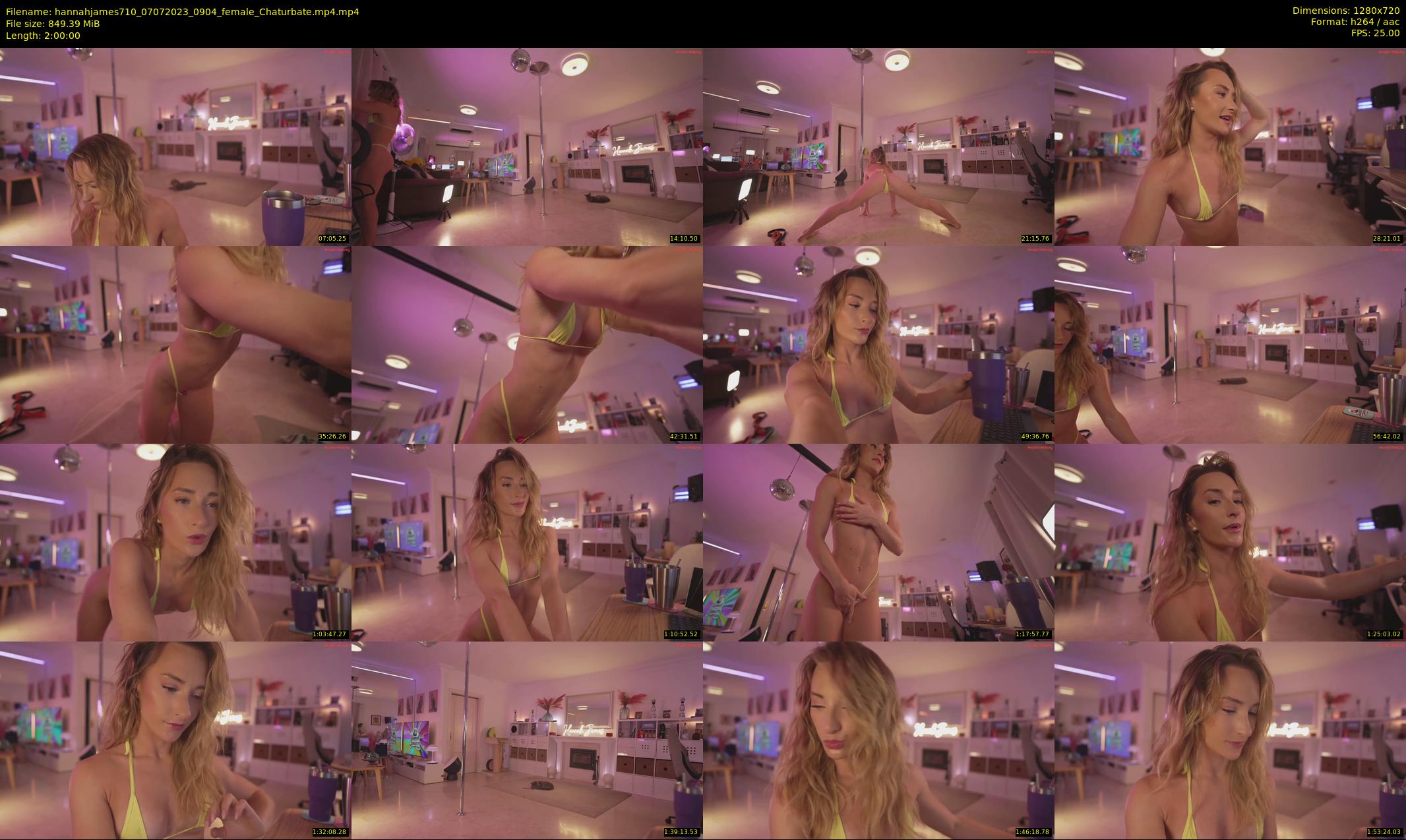 hannahjames710 — 120 minute Chaturbate female cam show recording, 720p, Jul 7, 2023