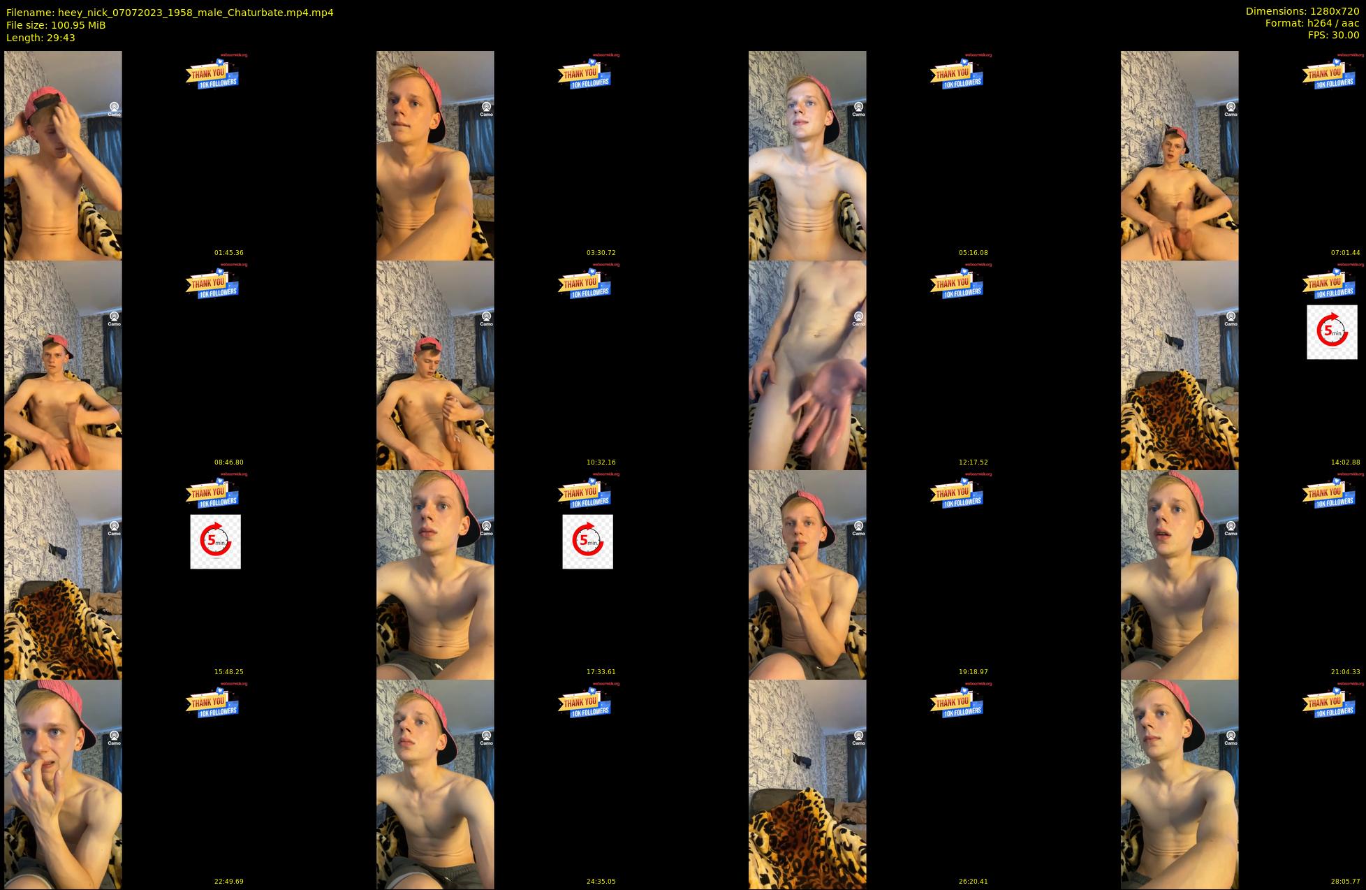 heey_nick — 30 minute Chaturbate male cam show recording, 720p, Jul 7, 2023