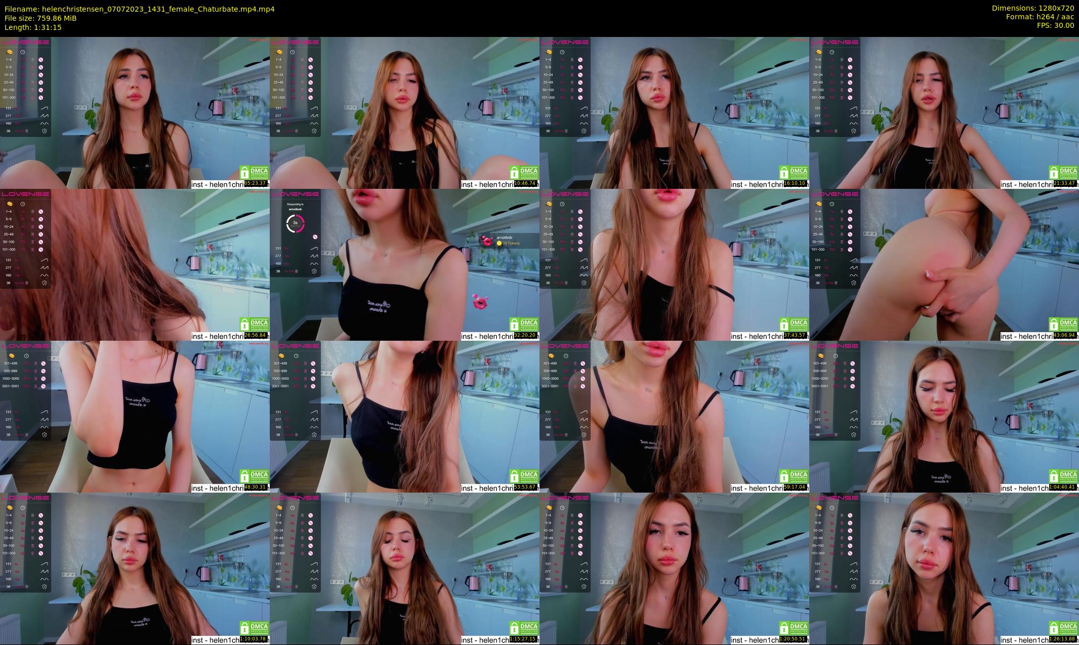 helenchristensen — 92 minute Chaturbate female cam show recording, 720p, Jul 7, 2023
