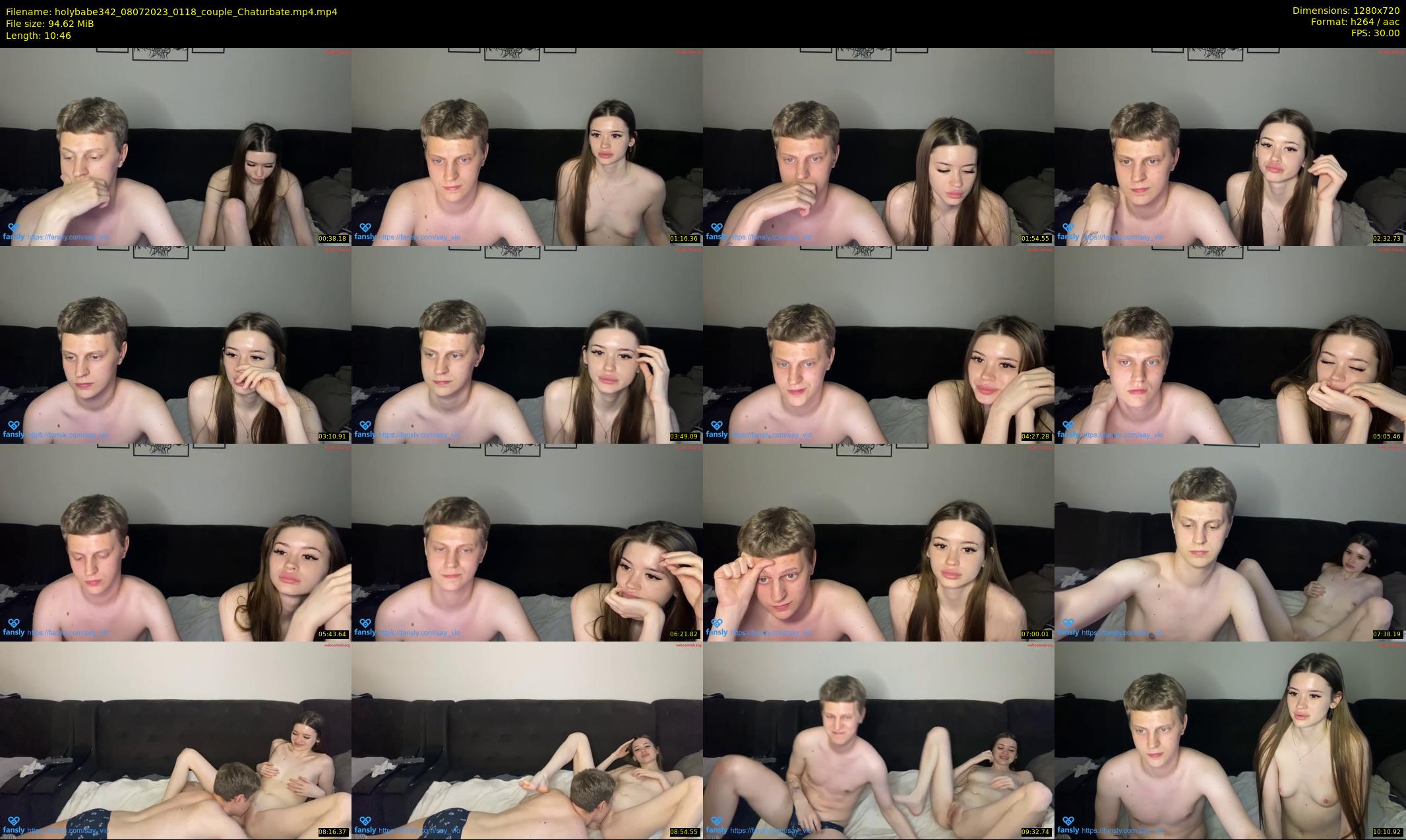 holybabe342 — 11 minute Chaturbate couple cam show recording, 720p, Jul 8, 2023