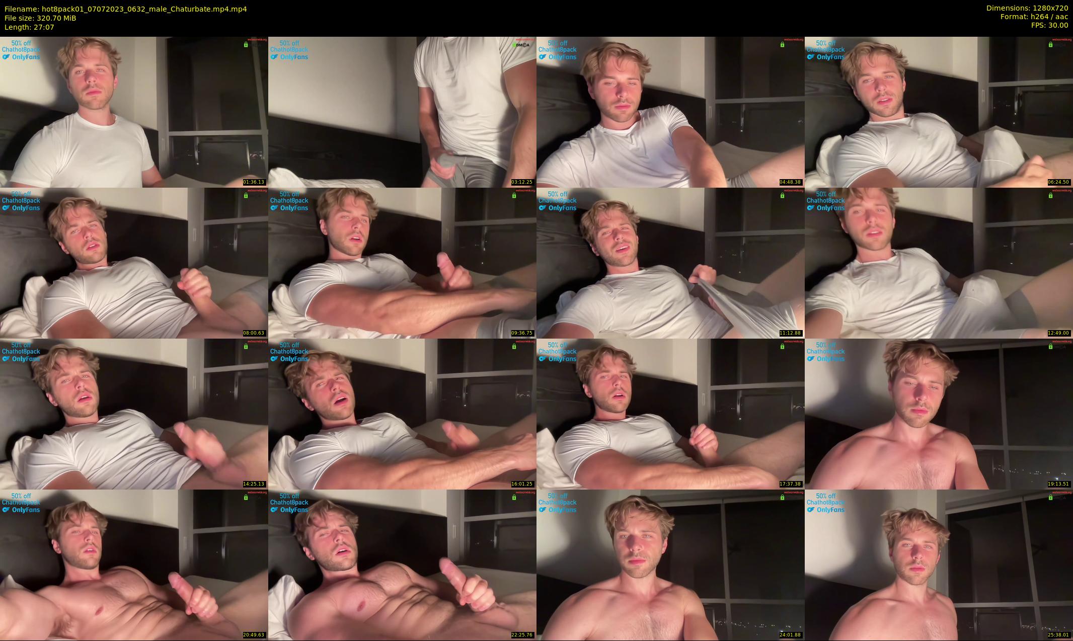hot8pack01 — 28 minute Chaturbate male cam show recording, 720p, Jul 7, 2023