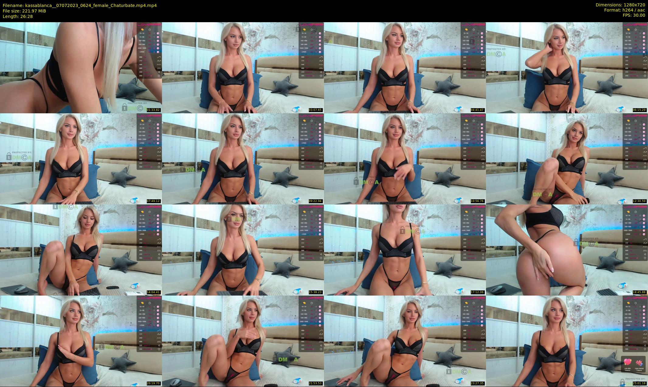 kassablanca_ — 27 minute Chaturbate female cam show recording, 720p, Jul 7, 2023