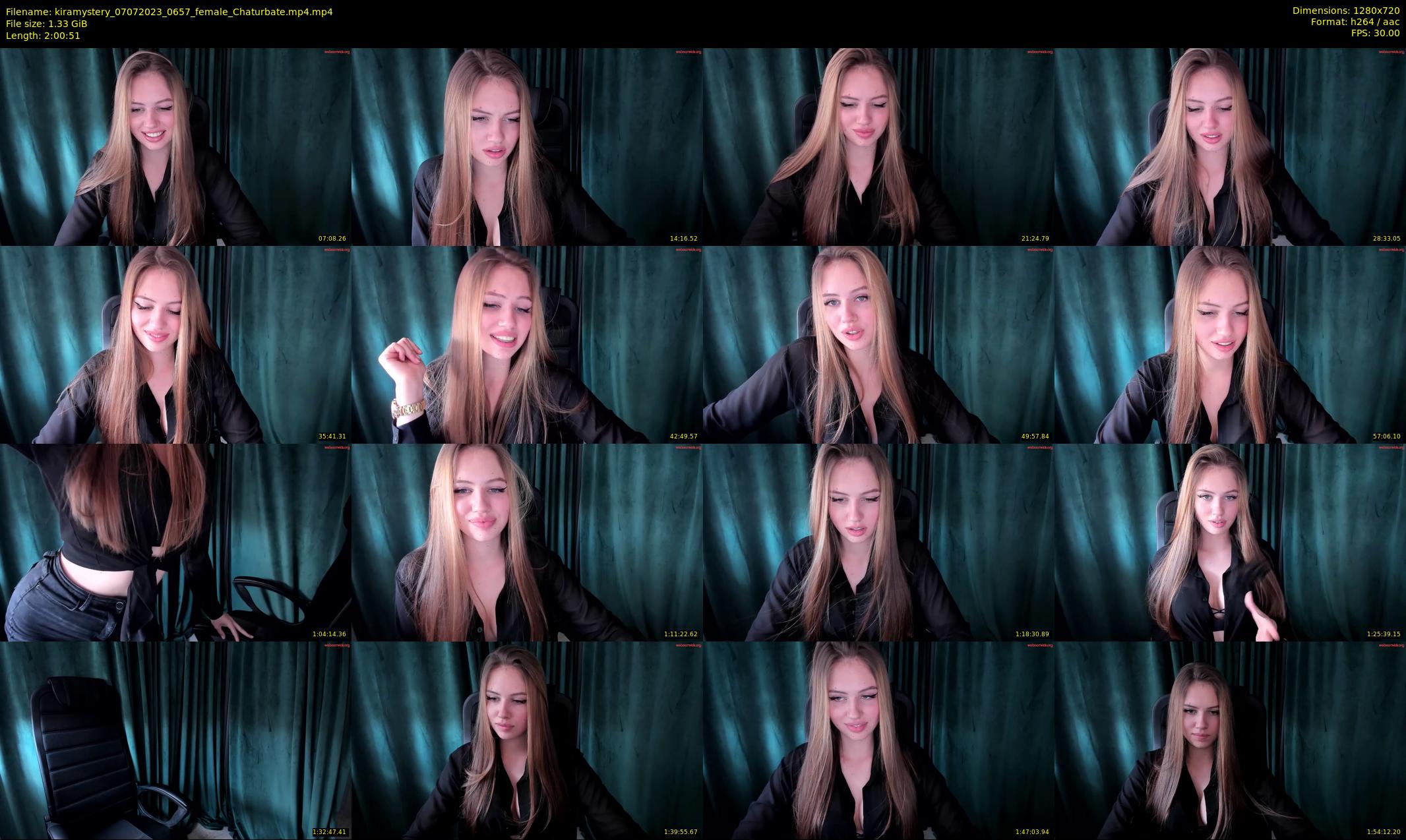 kiramystery — 121 minute Chaturbate female cam show recording, 720p, Jul 7, 2023