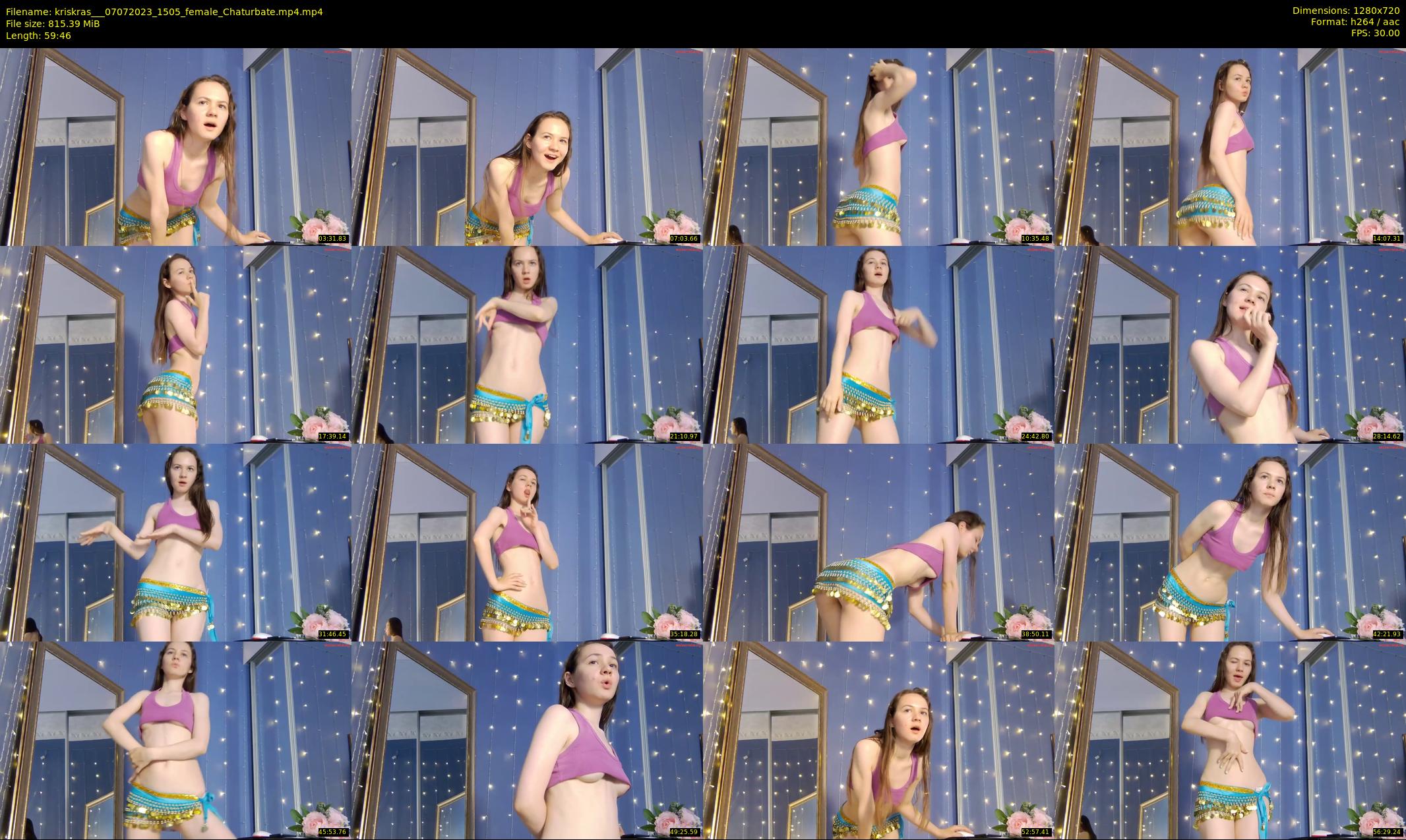 kriskras__ — 60 minute Chaturbate female cam show recording, 720p, Jul 7, 2023
