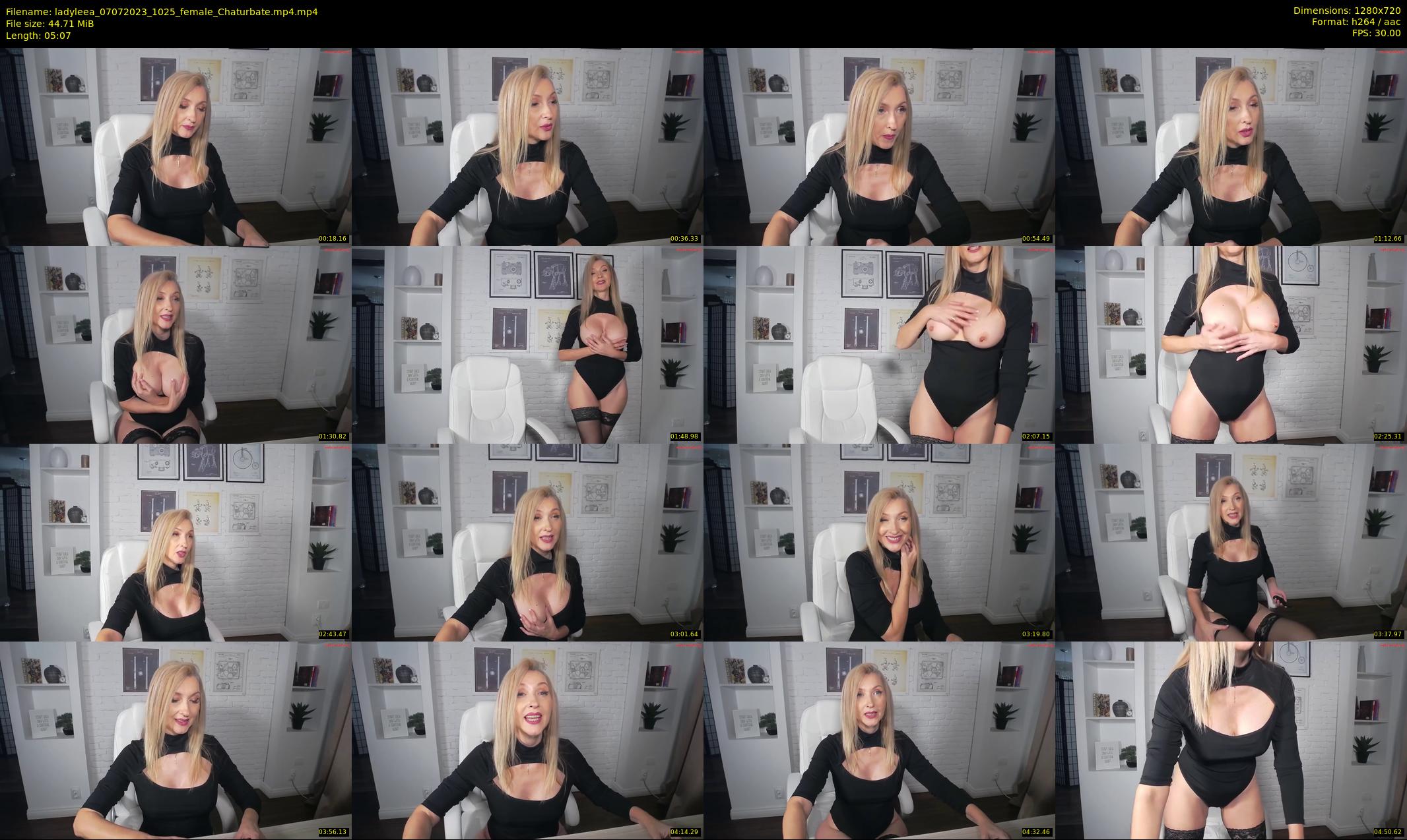 ladyleea — 6 minute Chaturbate female cam show recording, 720p, Jul 7, 2023