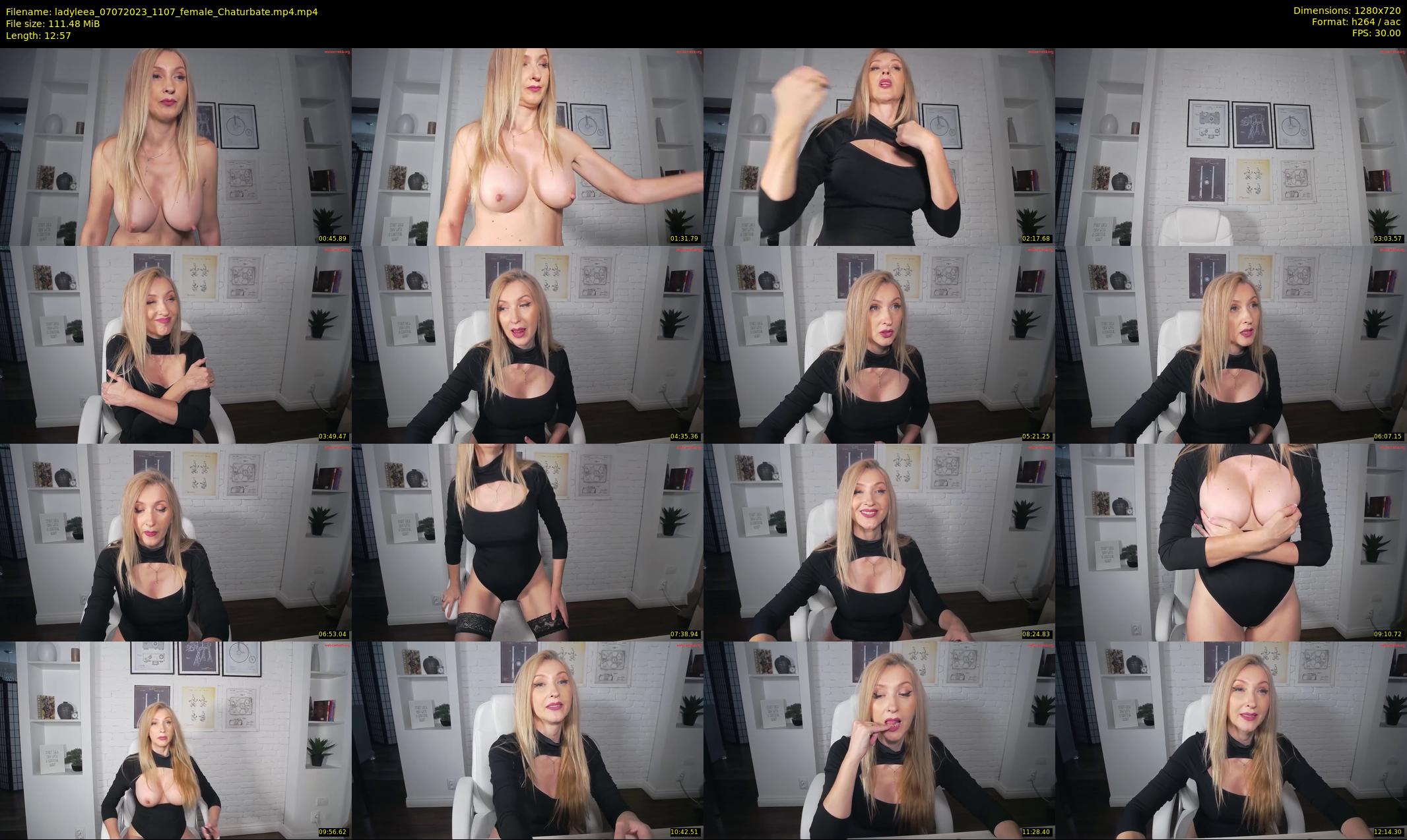 ladyleea — 13 minute Chaturbate female cam show recording, 720p, Jul 7, 2023