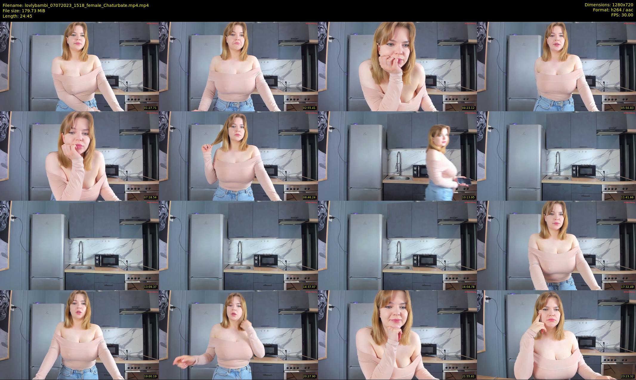 lovlybambi — 25 minute Chaturbate female cam show recording, 720p, Jul 7, 2023
