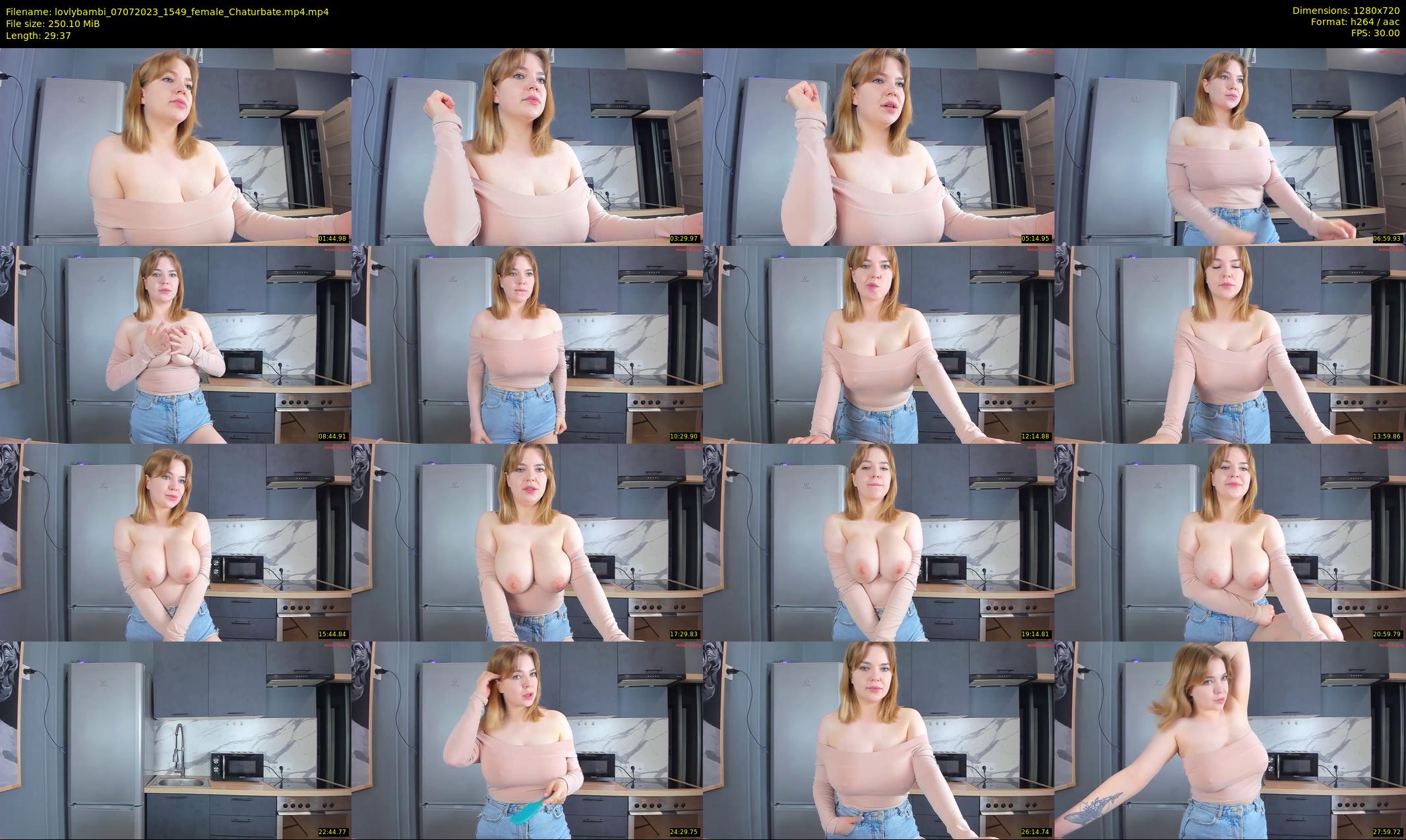 lovlybambi — 30 minute Chaturbate female cam show recording, 720p, Jul 7, 2023