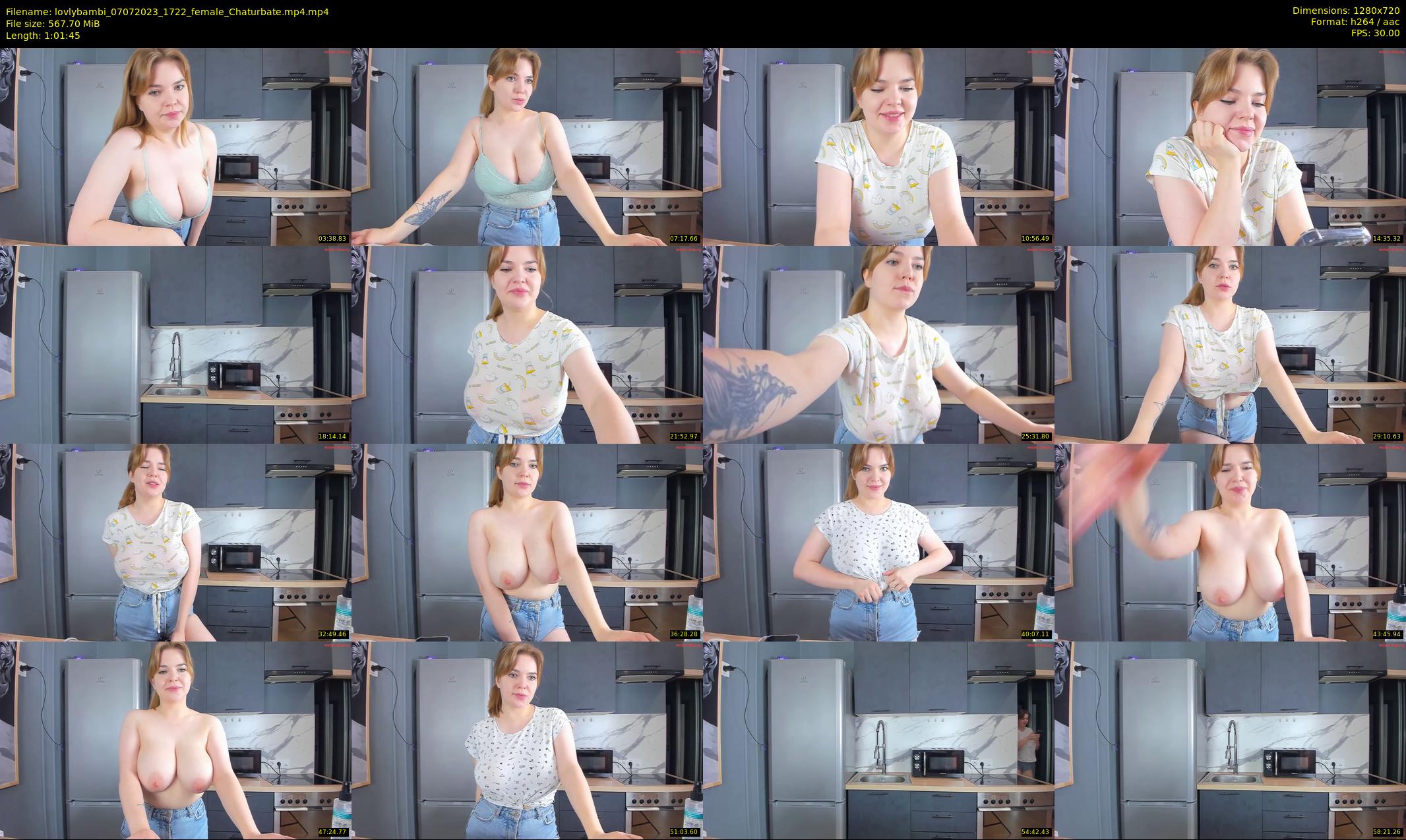 lovlybambi — 62 minute Chaturbate female cam show recording, 720p, Jul 7, 2023