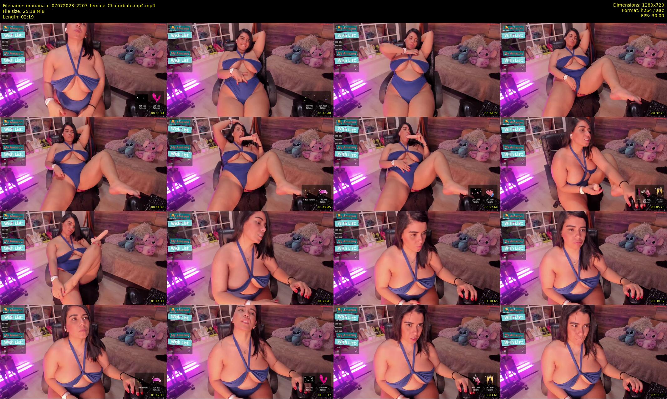 mariana_c — 3 minute Chaturbate female cam show recording, 720p, Jul 7, 2023