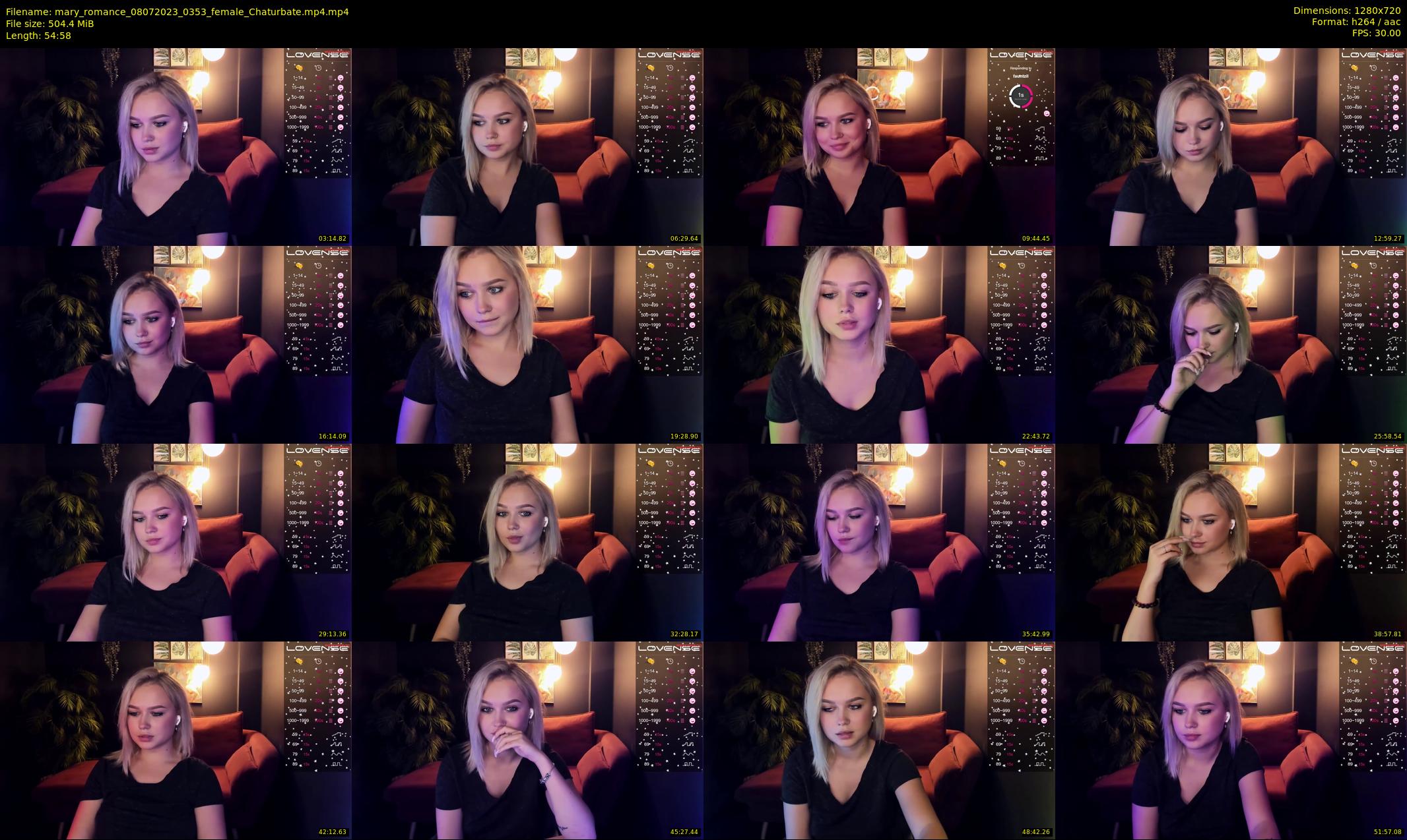 mary_romance — 55 minute Chaturbate female cam show recording, 720p, Jul 8, 2023