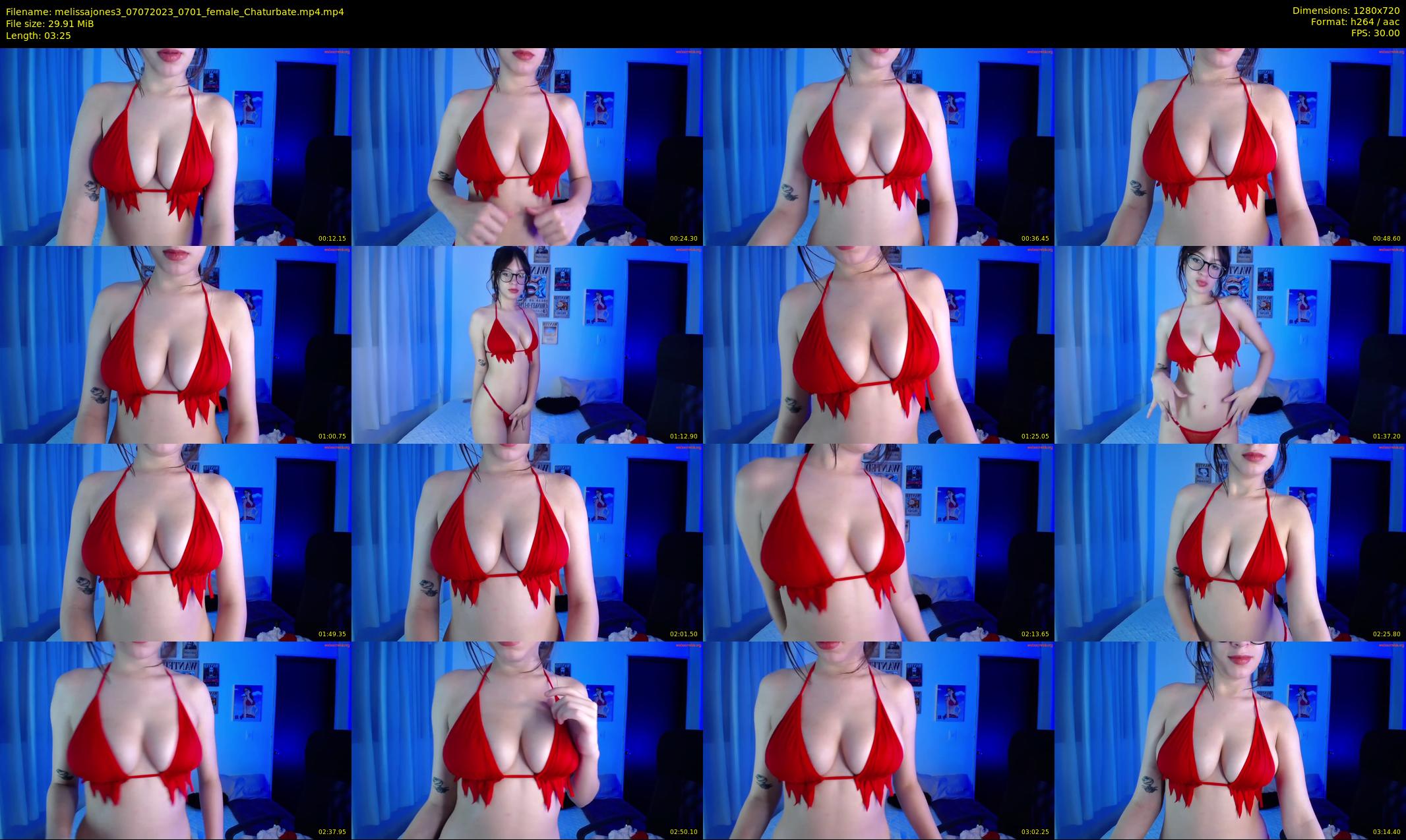 melissajones3 — 4 minute Chaturbate female cam show recording, 720p, Jul 7, 2023
