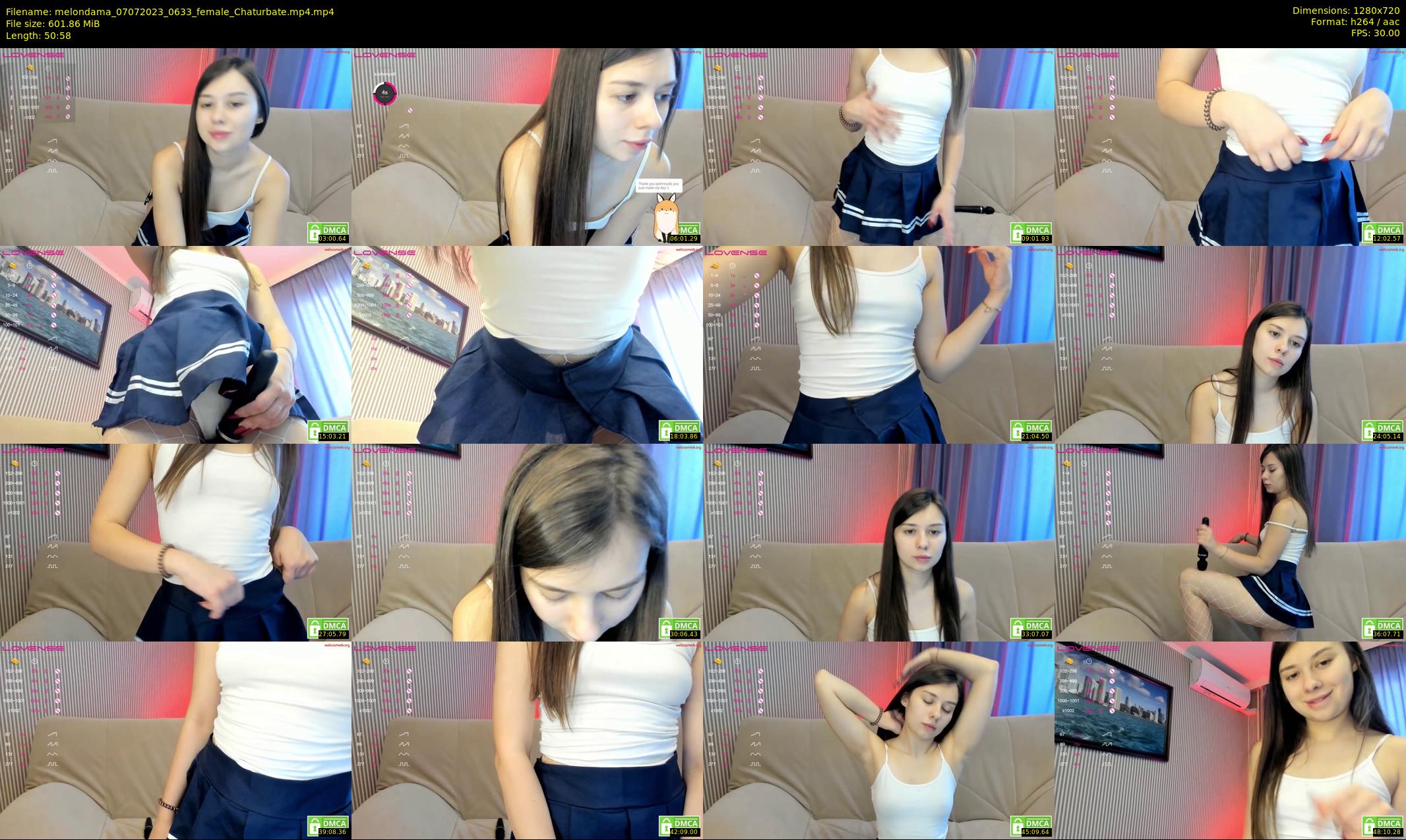 melondama — 51 minute Chaturbate female cam show recording, 720p, Jul 7, 2023