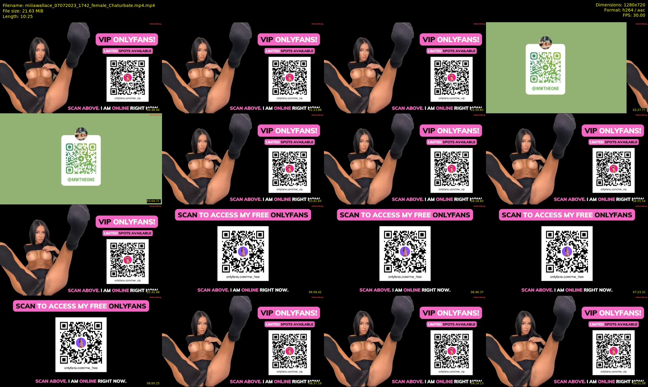miiiawallace — 11 minute Chaturbate female cam show recording, 720p, Jul 7, 2023