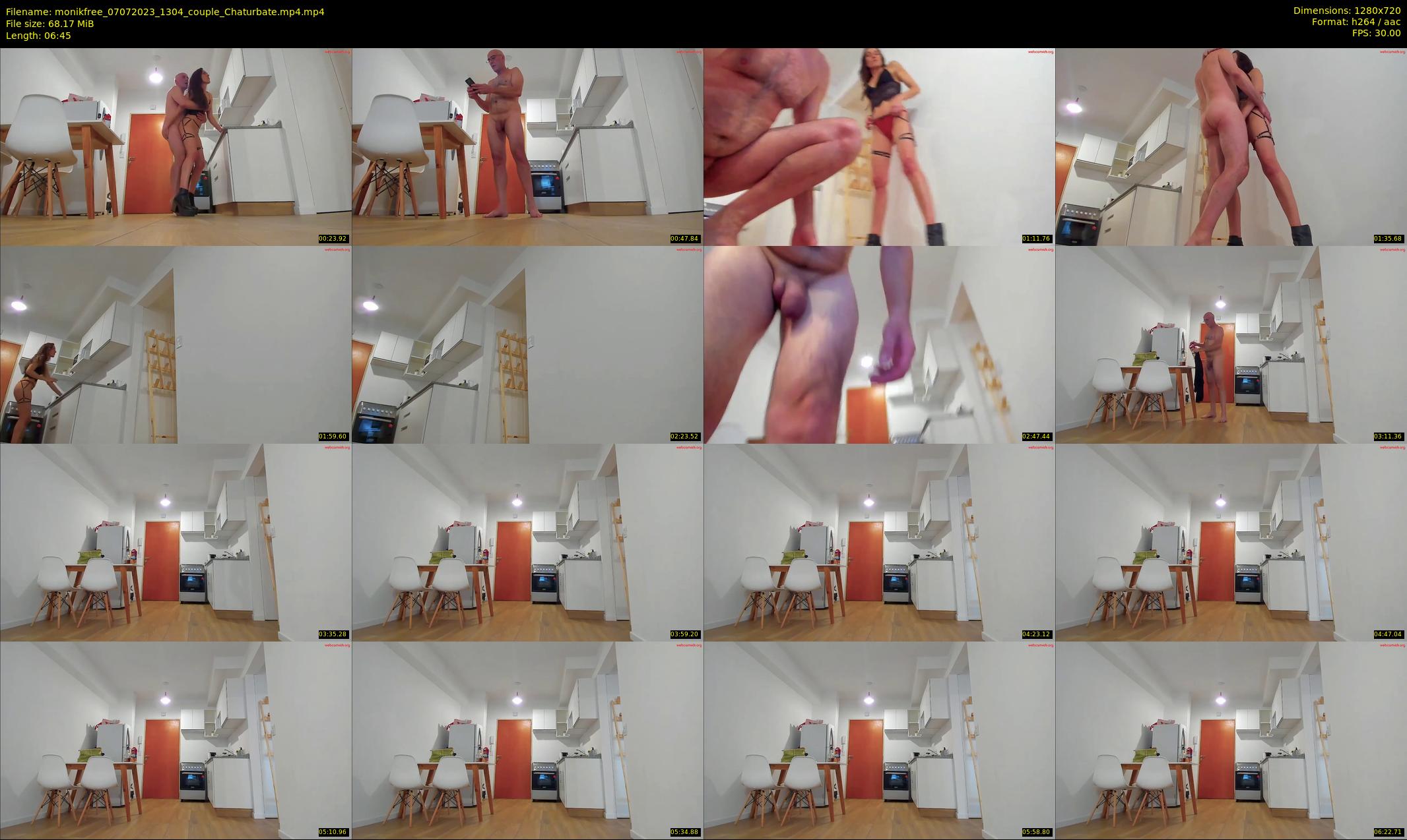 monikfree — 7 minute Chaturbate couple cam show recording, 720p, Jul 7, 2023