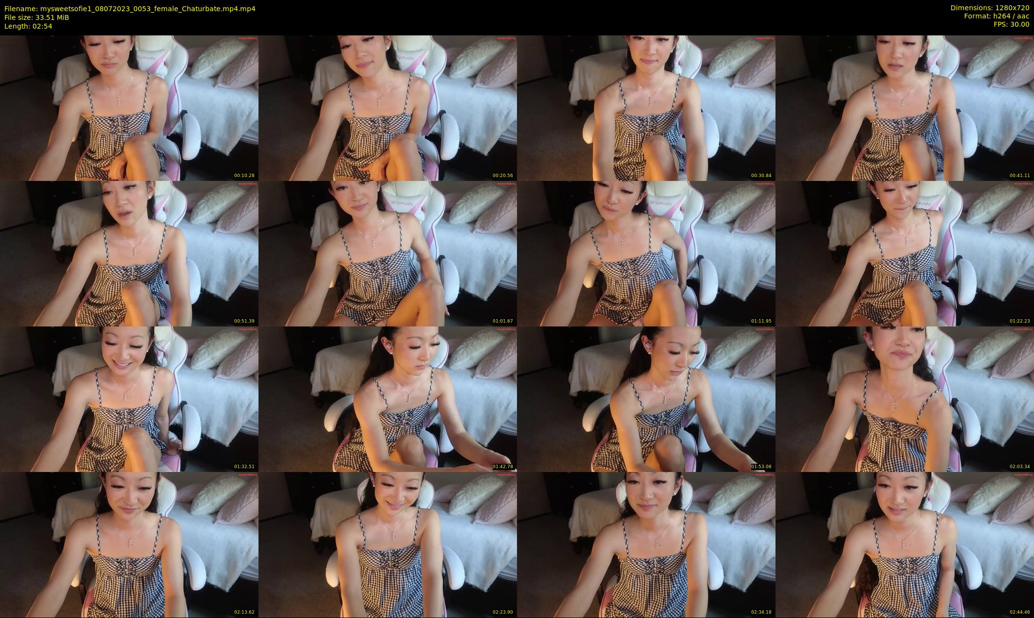 mysweetsofie1 — 3 minute Chaturbate female cam show recording, 720p, Jul 8, 2023