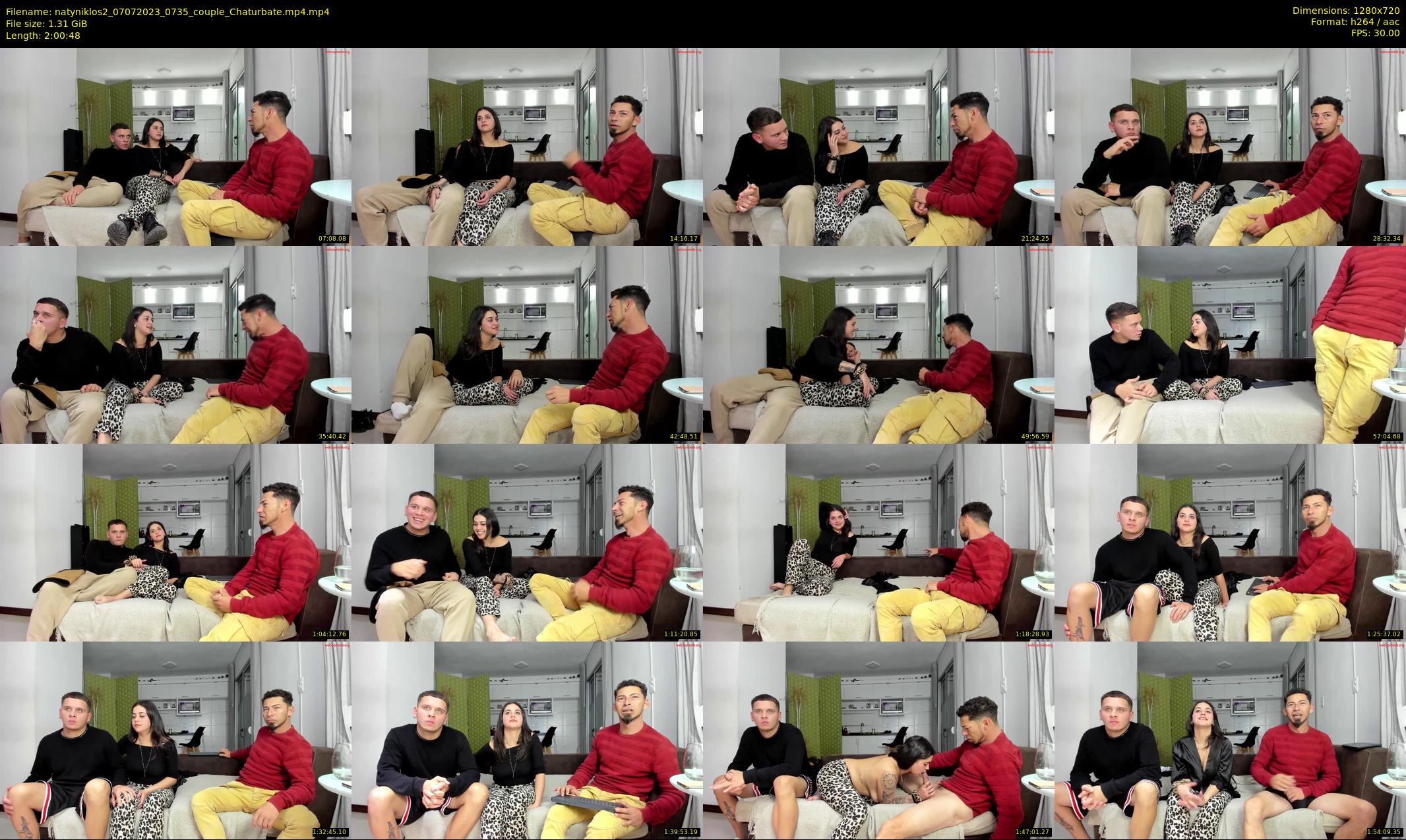 natyniklos2 — 121 minute Chaturbate couple cam show recording, 720p, Jul 7, 2023
